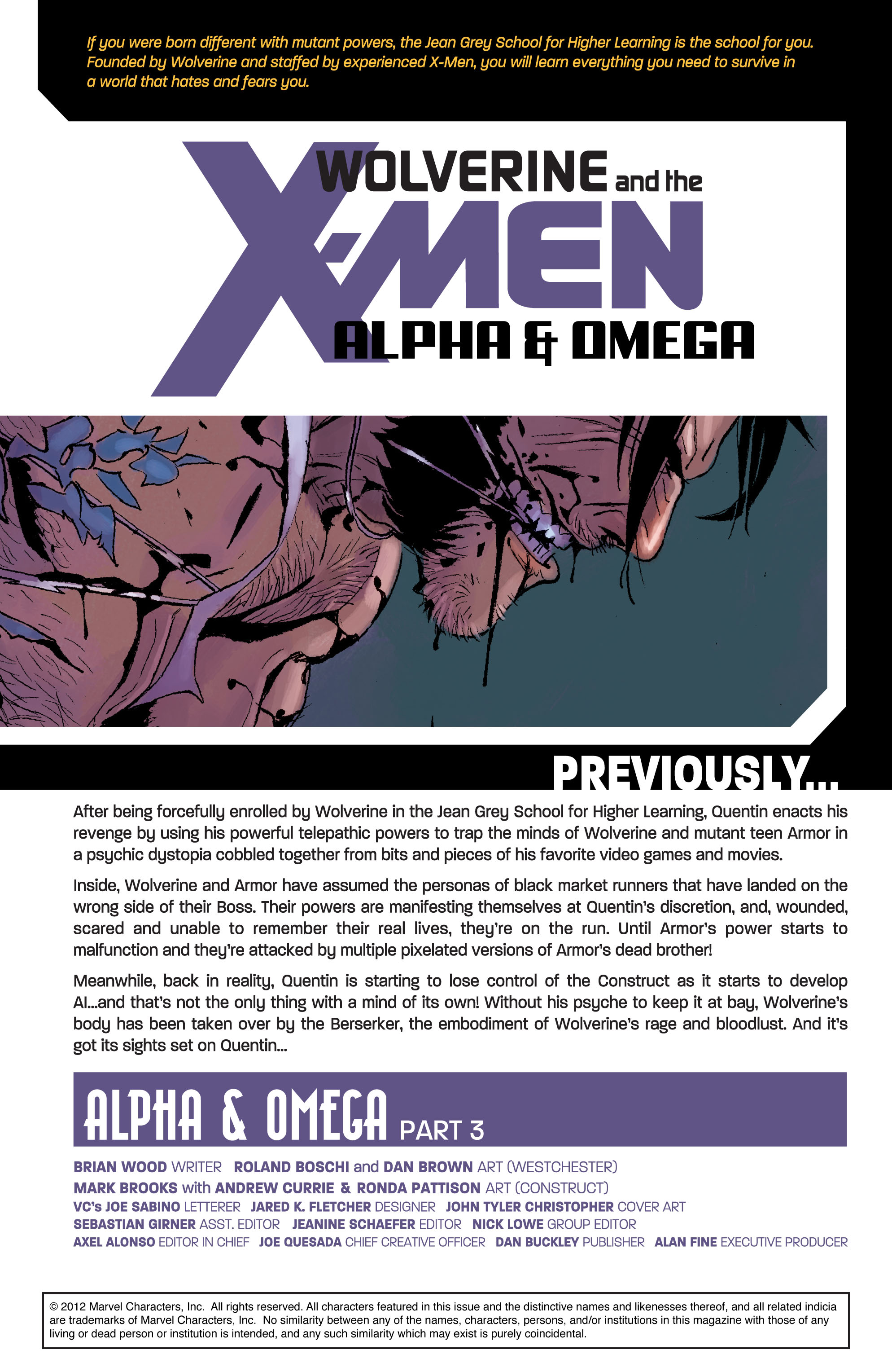 Read online Wolverine and the X-Men: Alpha & Omega comic -  Issue # _TPB - 51