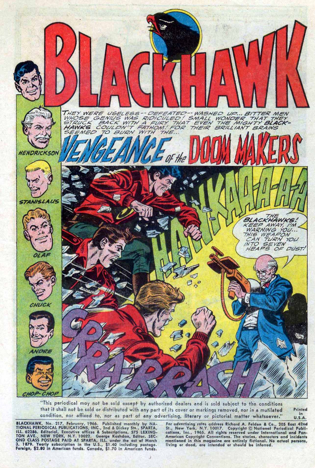 Read online Blackhawk (1957) comic -  Issue #217 - 3