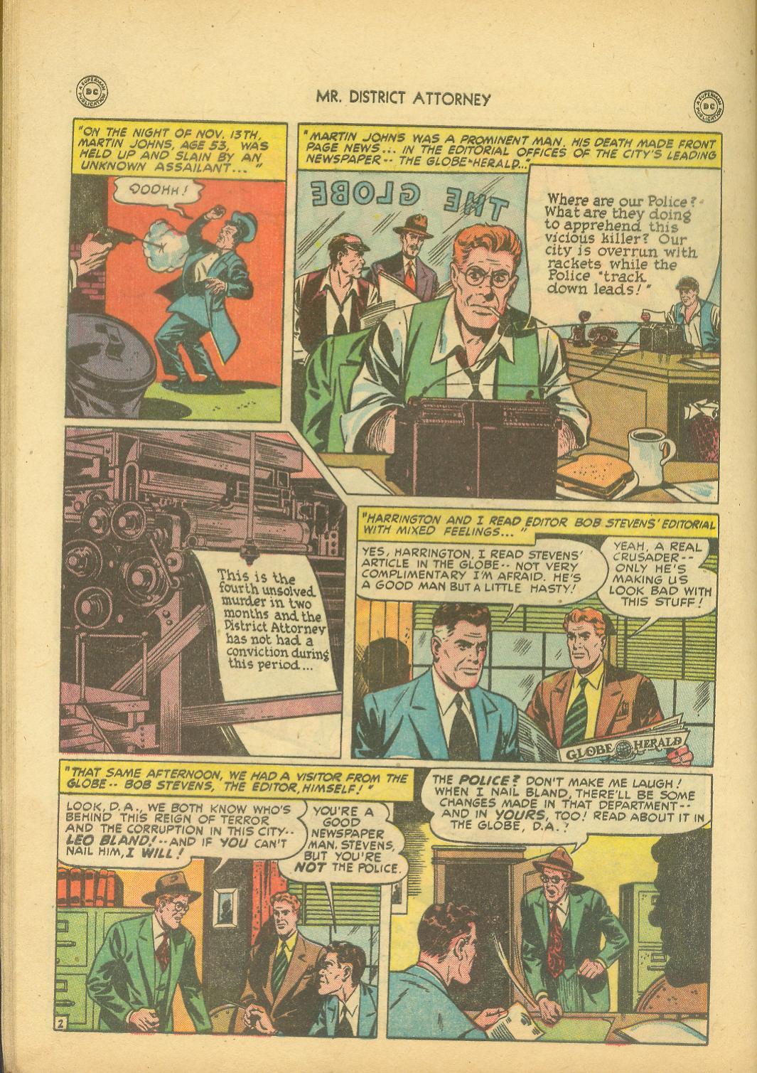 Read online Mr. District Attorney comic -  Issue #8 - 42