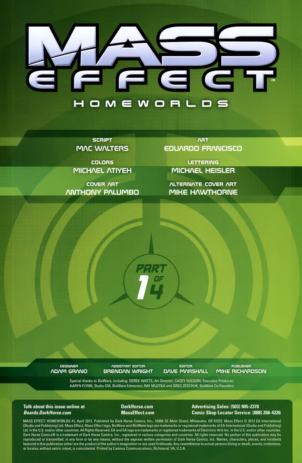 Mass Effect: Homeworlds Issue #1 #1 - English 3
