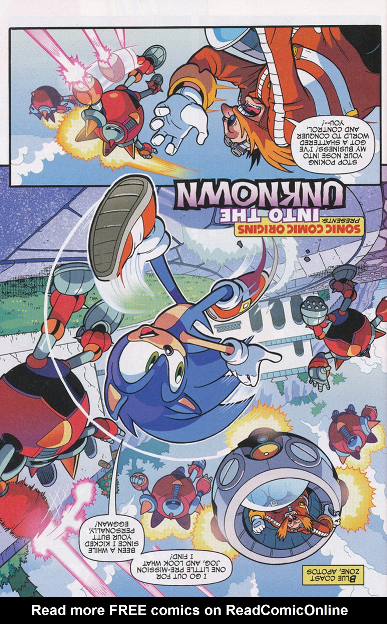 Read online Free Comic Book Day 2015 comic -  Issue # Sonic the Hedgehog - Mega Man Worlds Unite Prelude - 38