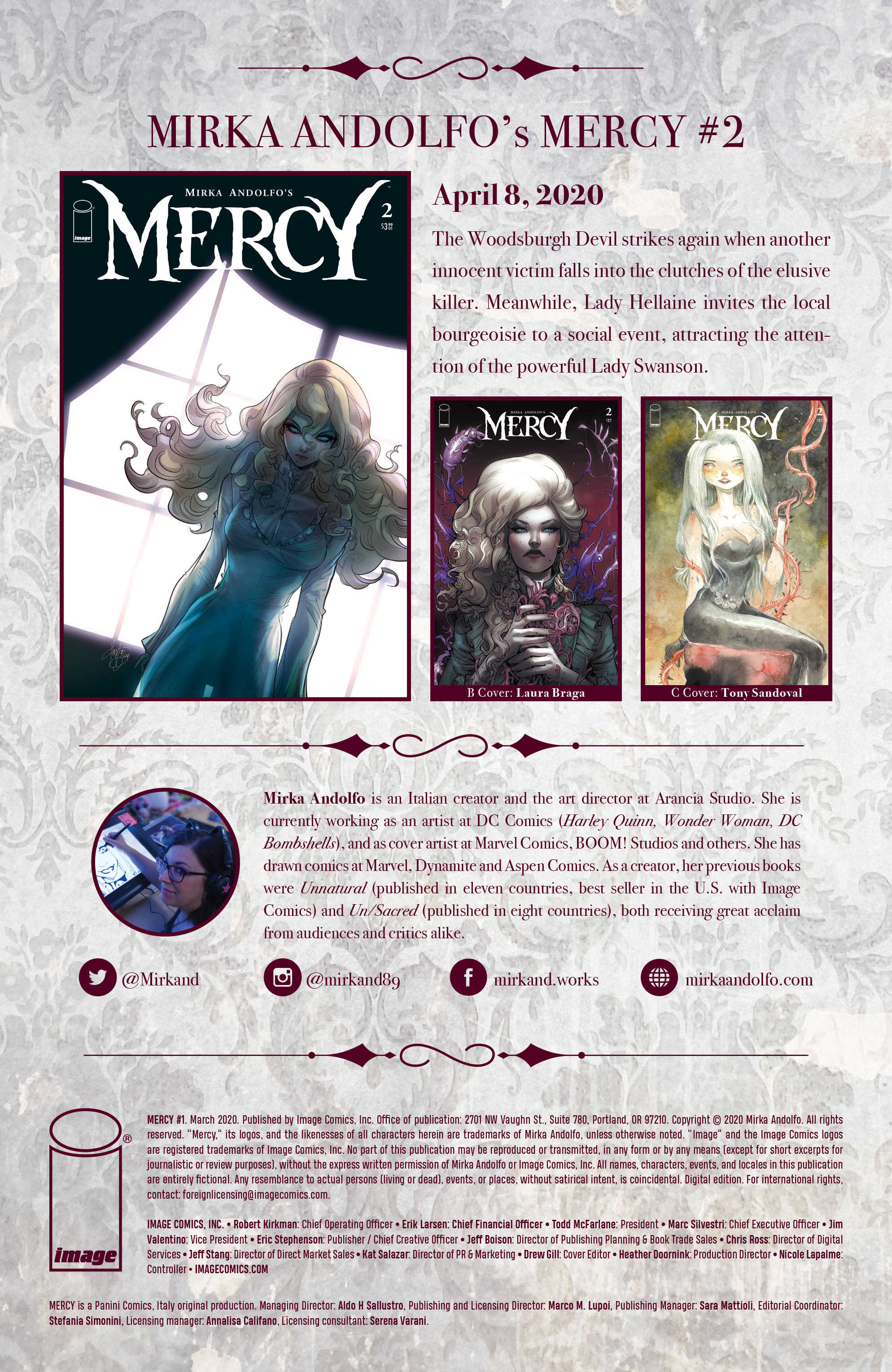 Read online Mirka Andolfo's Mercy comic -  Issue #1 - 29