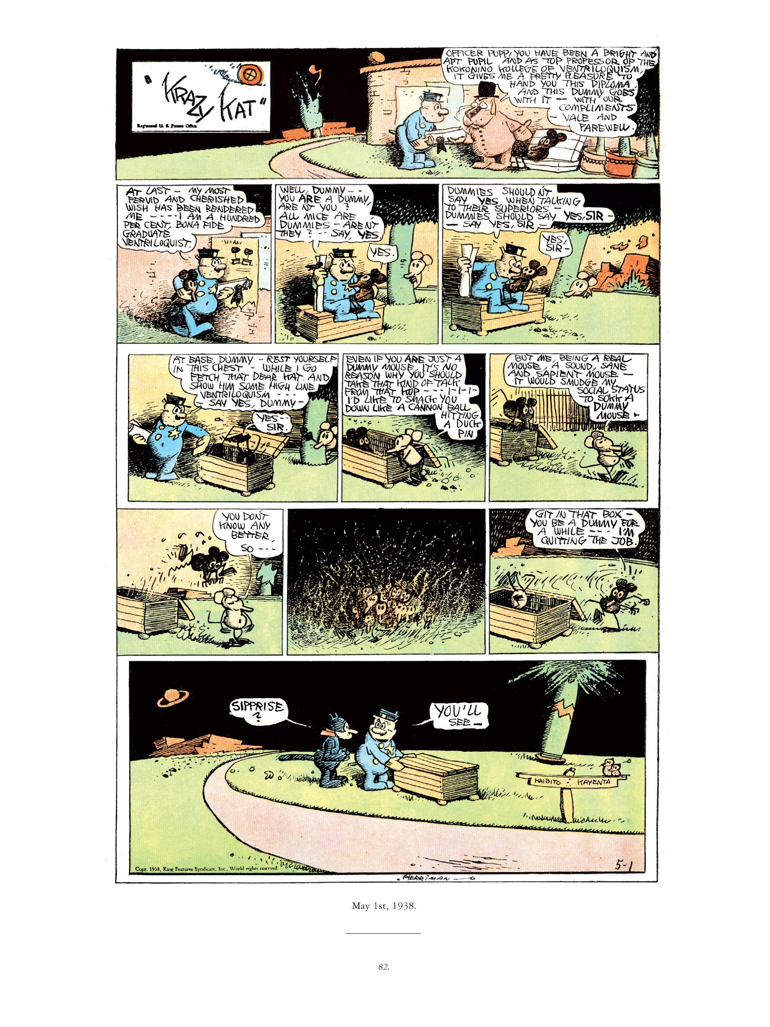 Read online Krazy & Ignatz comic -  Issue # TPB 10 - 80
