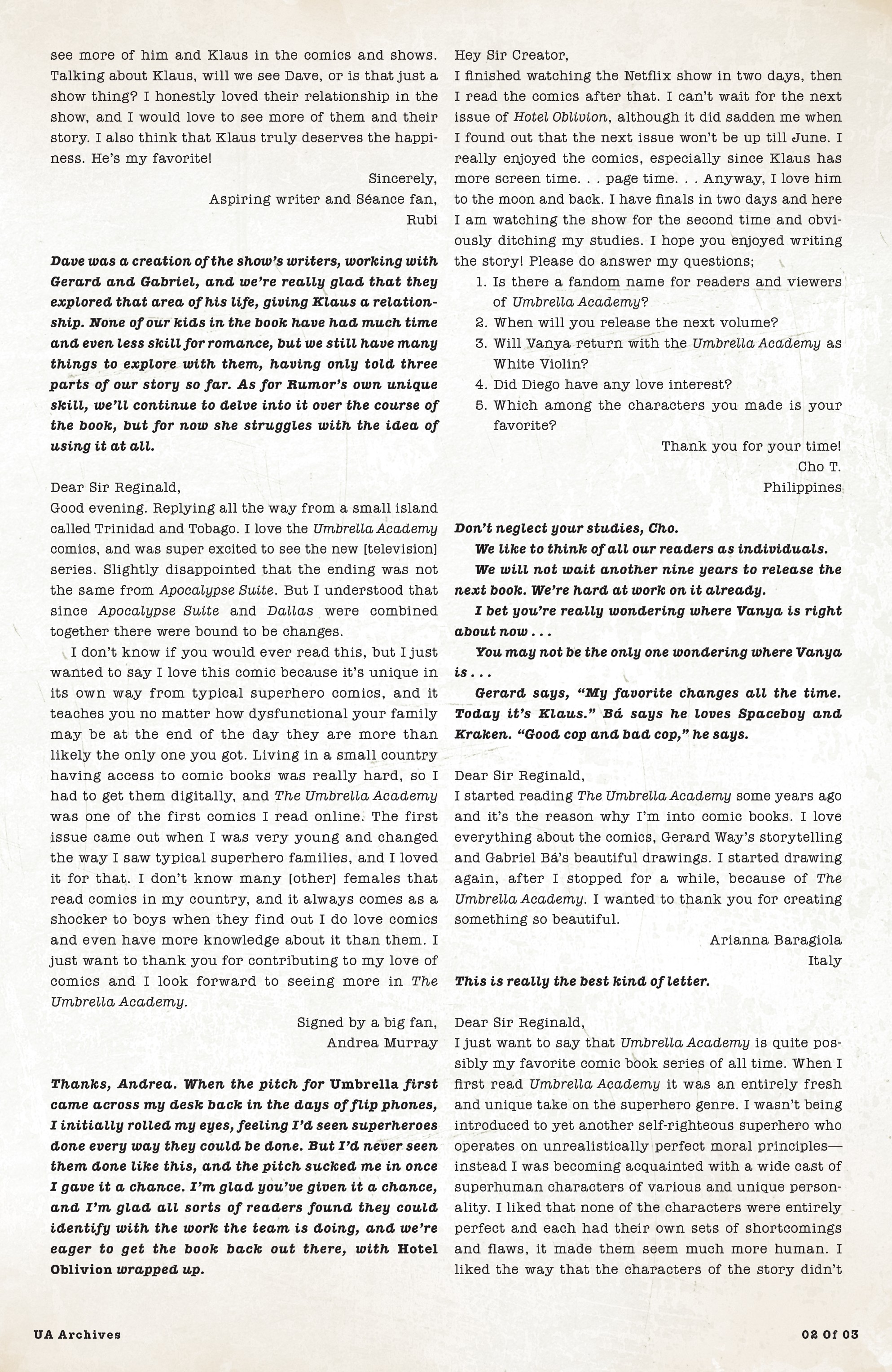 Read online The Umbrella Academy: Hotel Oblivion comic -  Issue #7 - 27