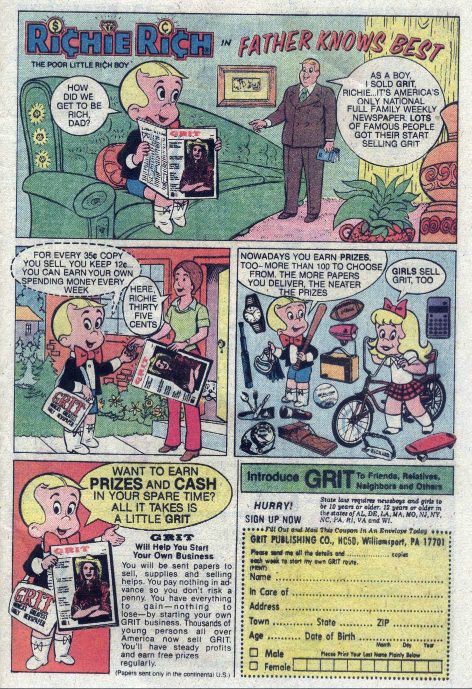 Read online Richie Rich & His Girl Friends comic -  Issue #10 - 3