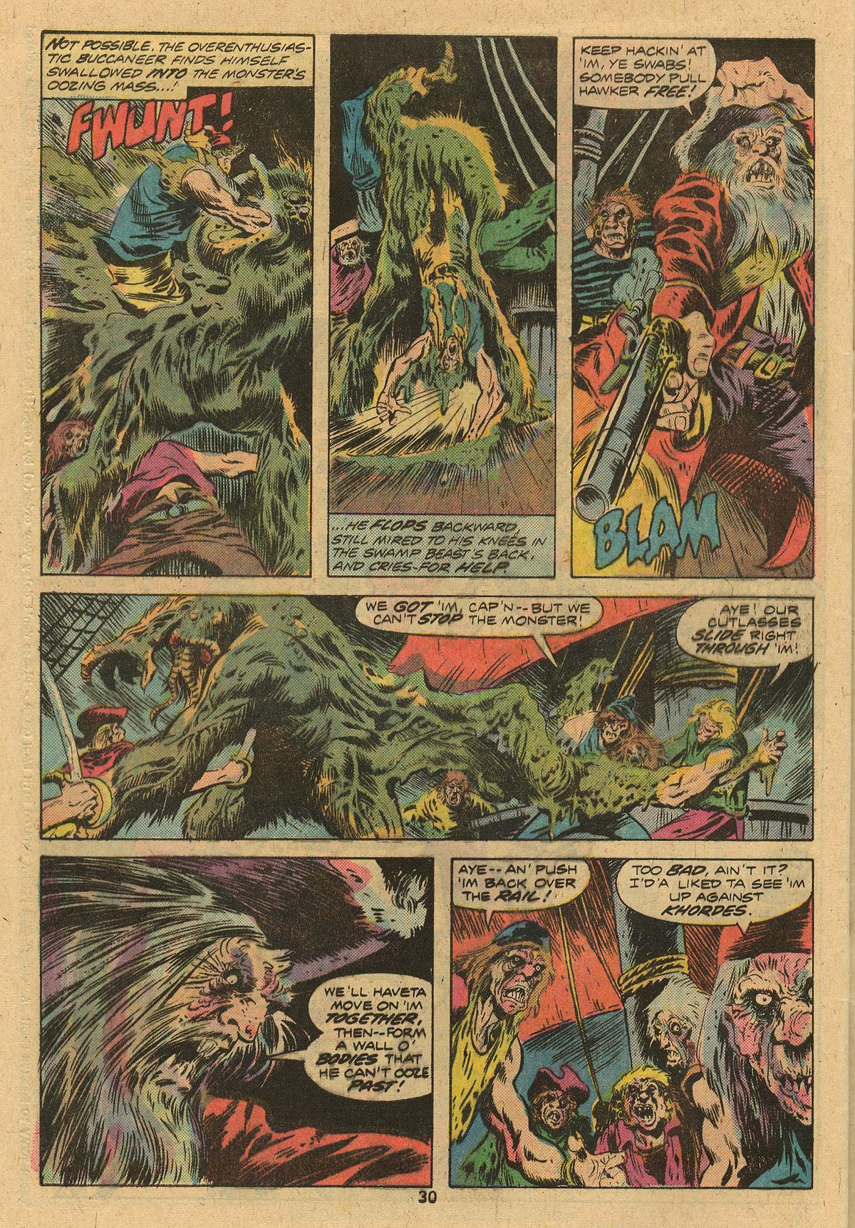 Read online Man-Thing (1974) comic -  Issue #13 - 31