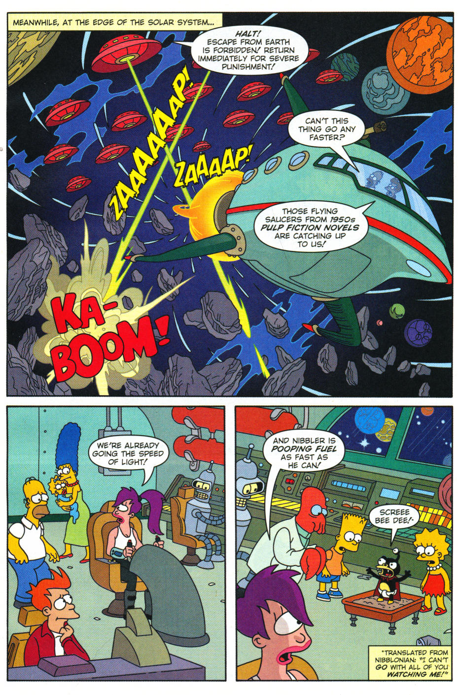 Read online The Simpsons/Futurama Crossover Crisis II comic -  Issue #2 - 4