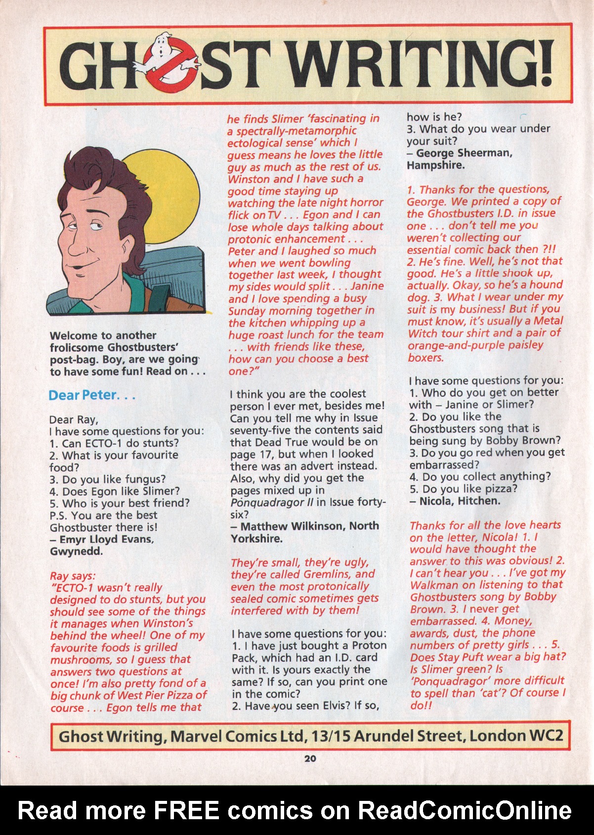 Read online The Real Ghostbusters comic -  Issue #85 - 20