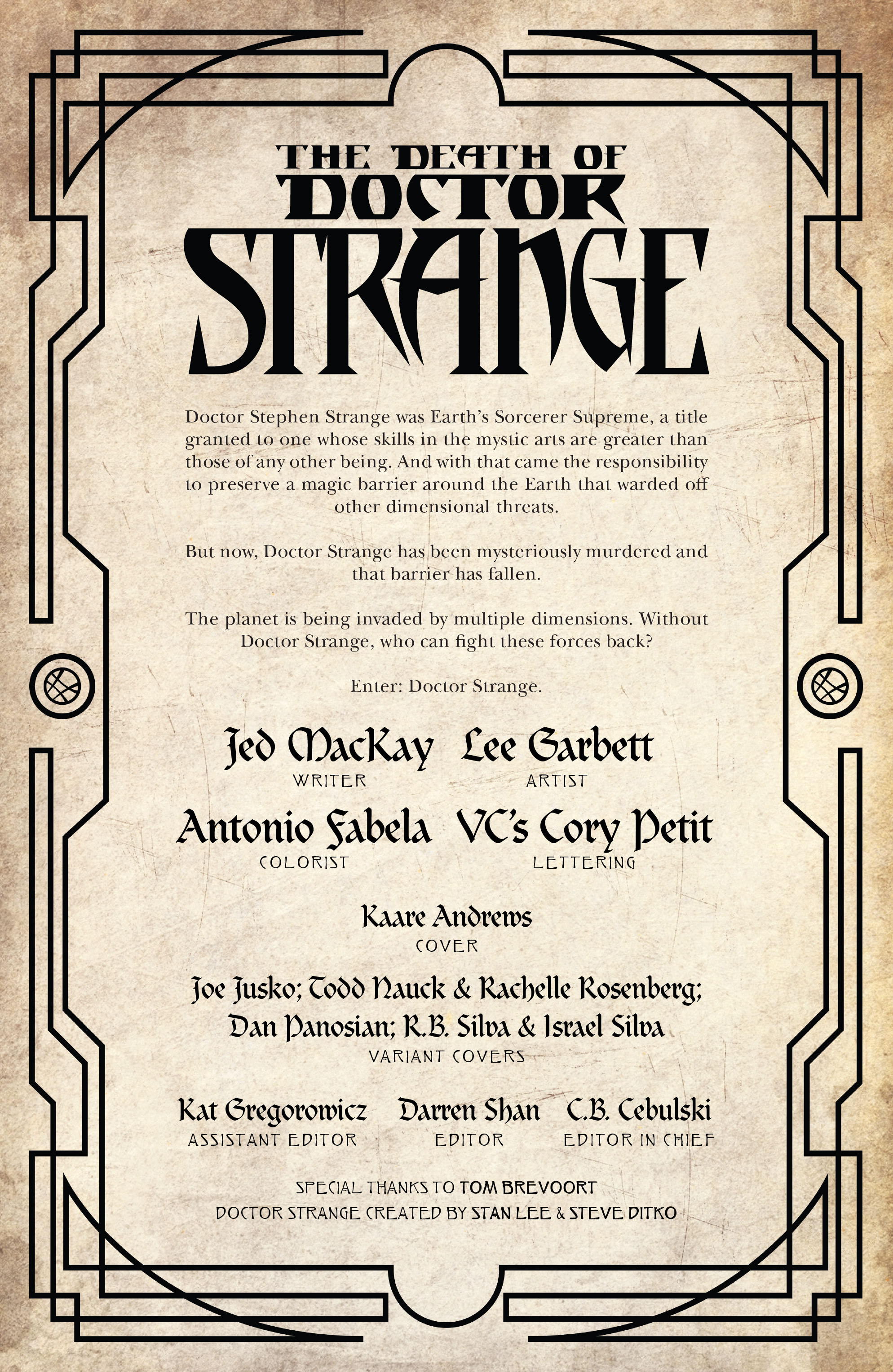 Read online Death of Doctor Strange comic -  Issue #2 - 2