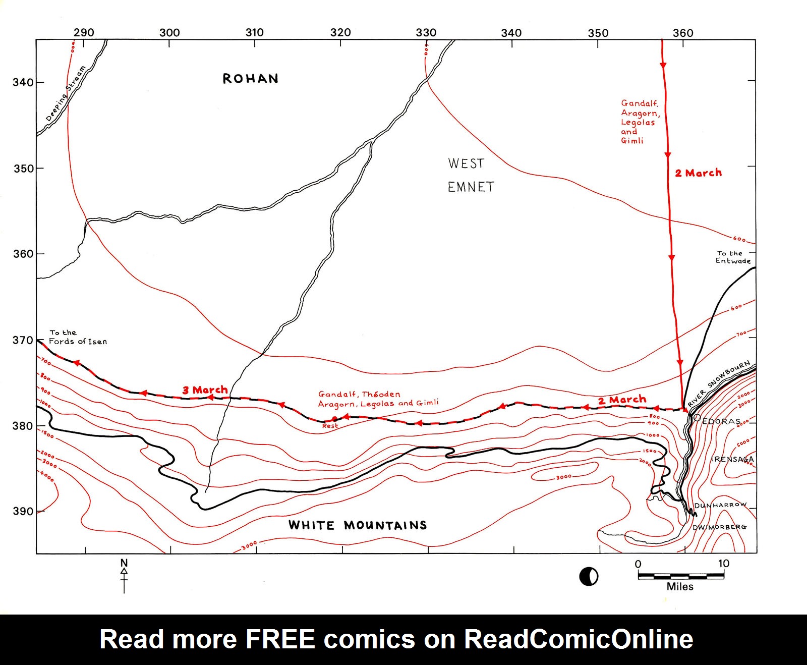 Read online Journeys of Frodo: An Atlas of J.R.R. Tolkien's The Lord of the Rings comic -  Issue # TPB - 68