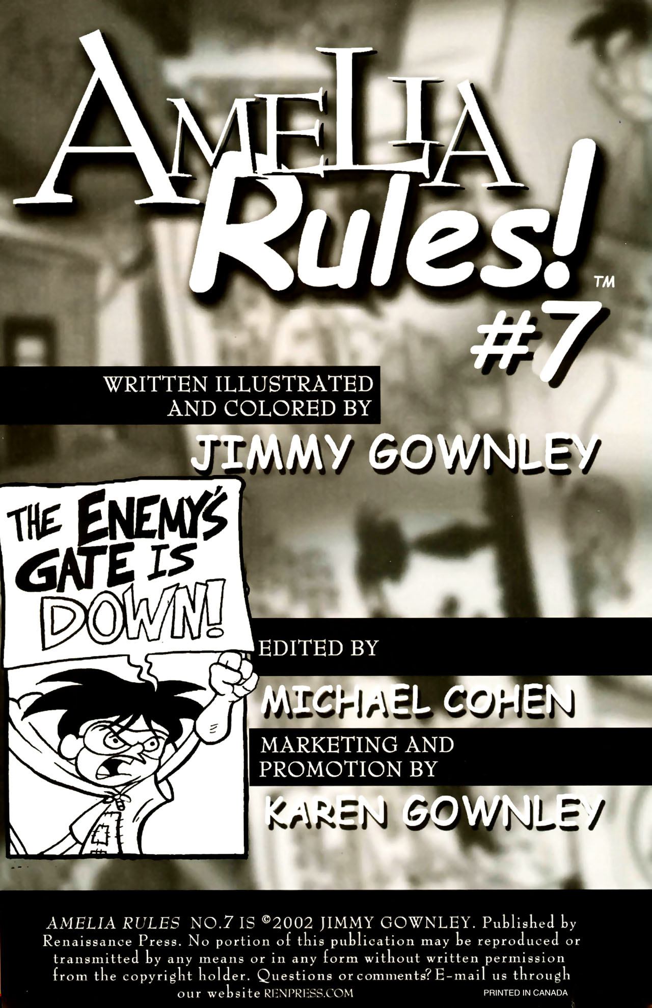 Read online Amelia Rules! comic -  Issue #7 - 2