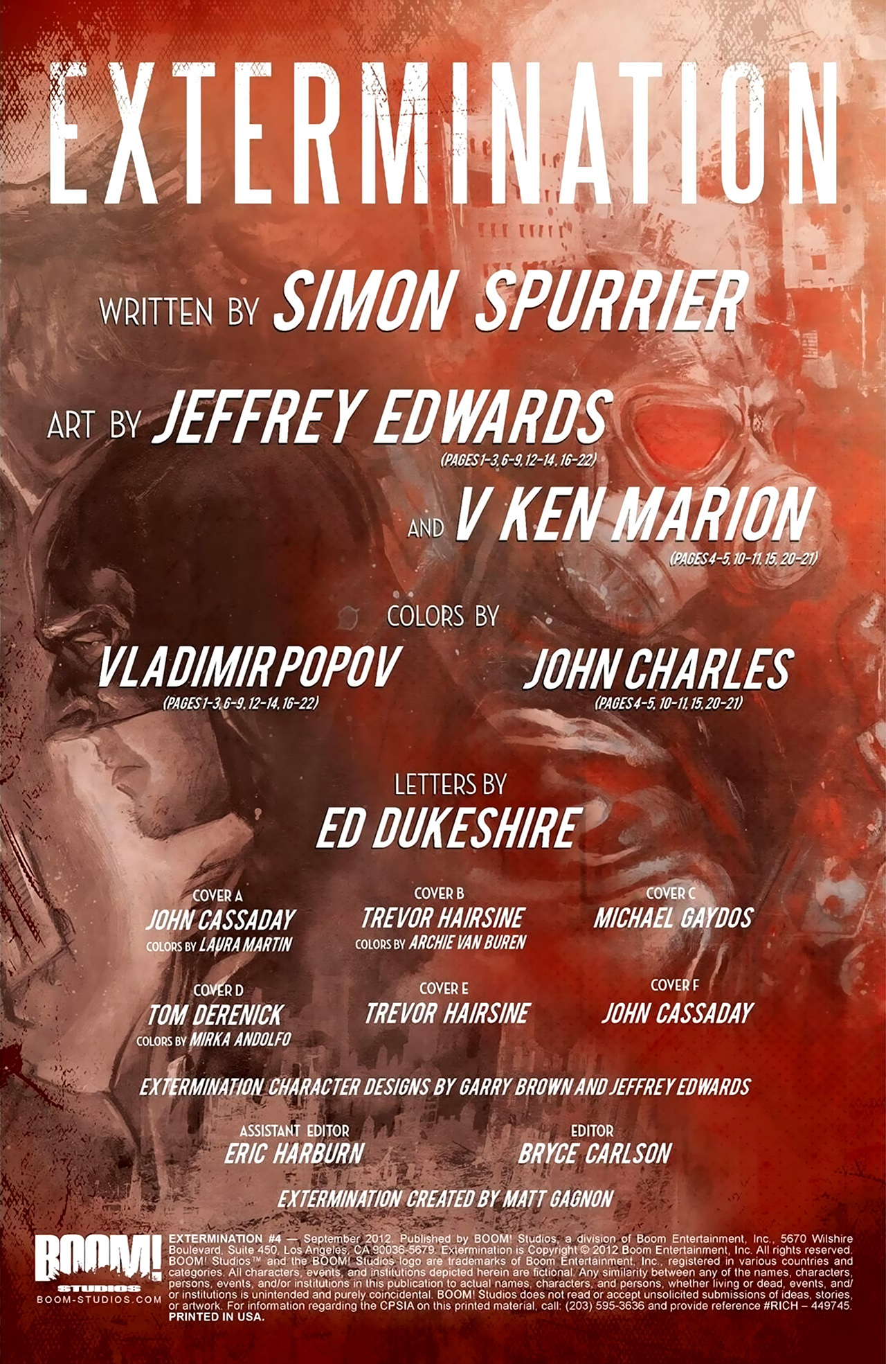 Read online Extermination comic -  Issue #4 - 7