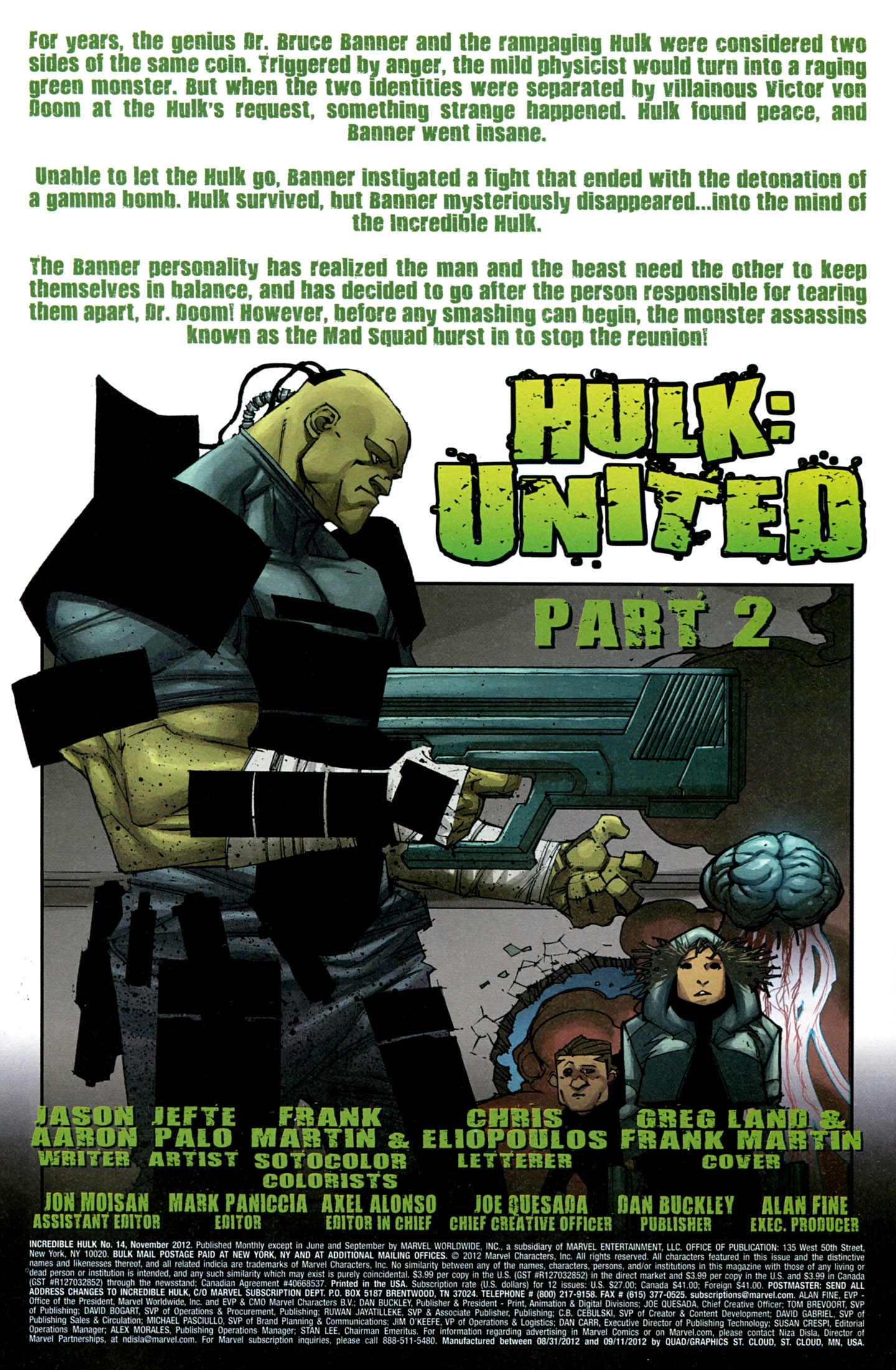 Read online Incredible Hulk comic -  Issue #14 - 2