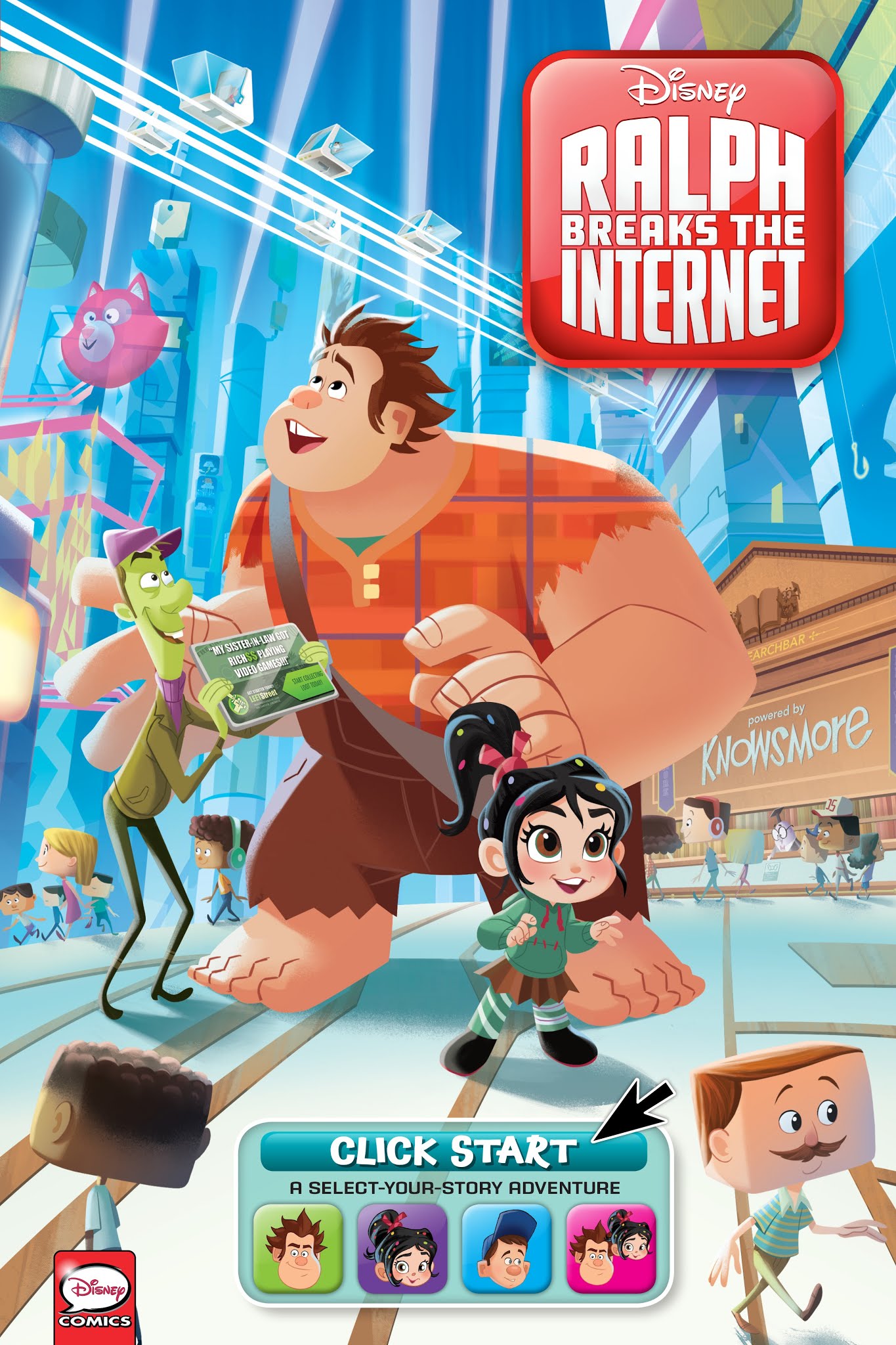 Read online Disney Ralph Breaks the Internet: Click Start- Select-Your-Story Adventure comic -  Issue # Full - 1