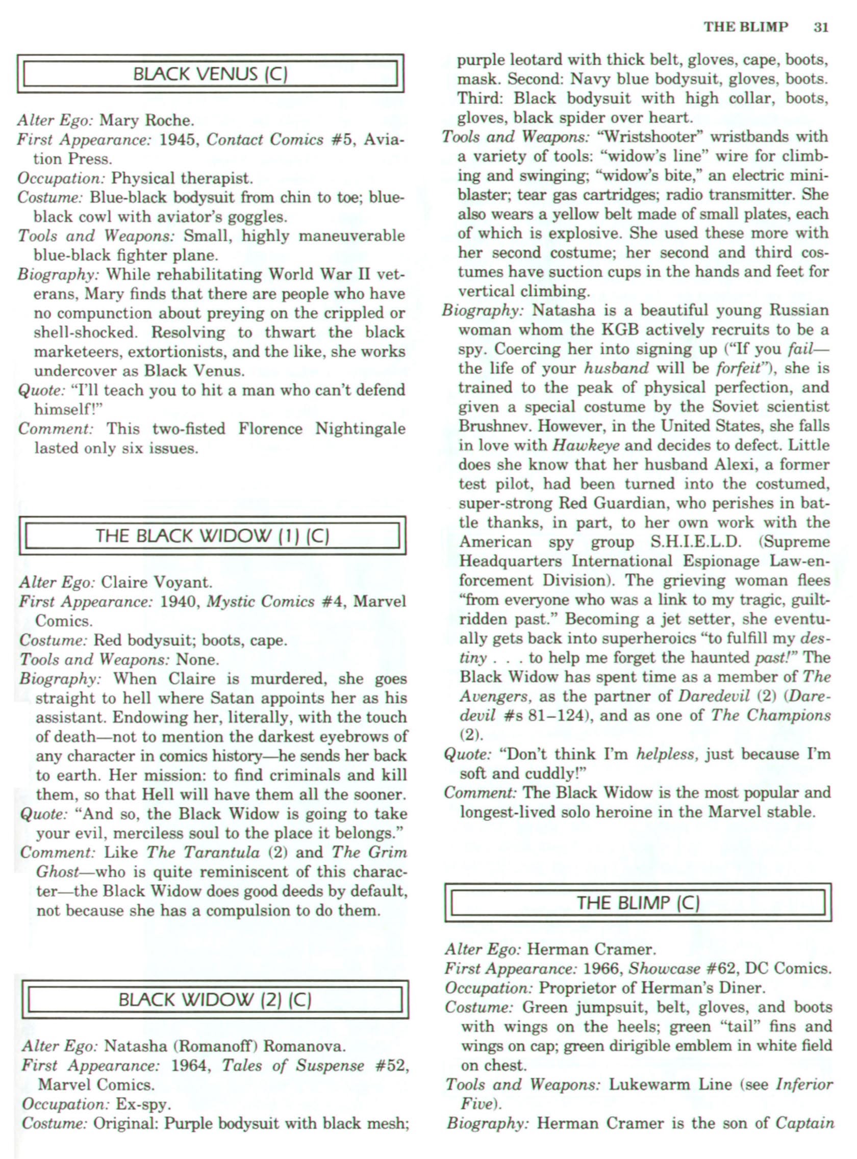 Read online The Encyclopedia of Superheroes comic -  Issue # TPB (Part 1) - 41