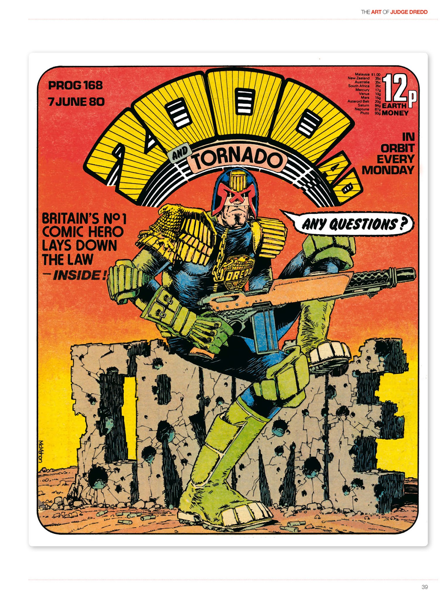 Read online The Art of Judge Dredd: Featuring 35 Years of Zarjaz Covers comic -  Issue # TPB (Part 1) - 40