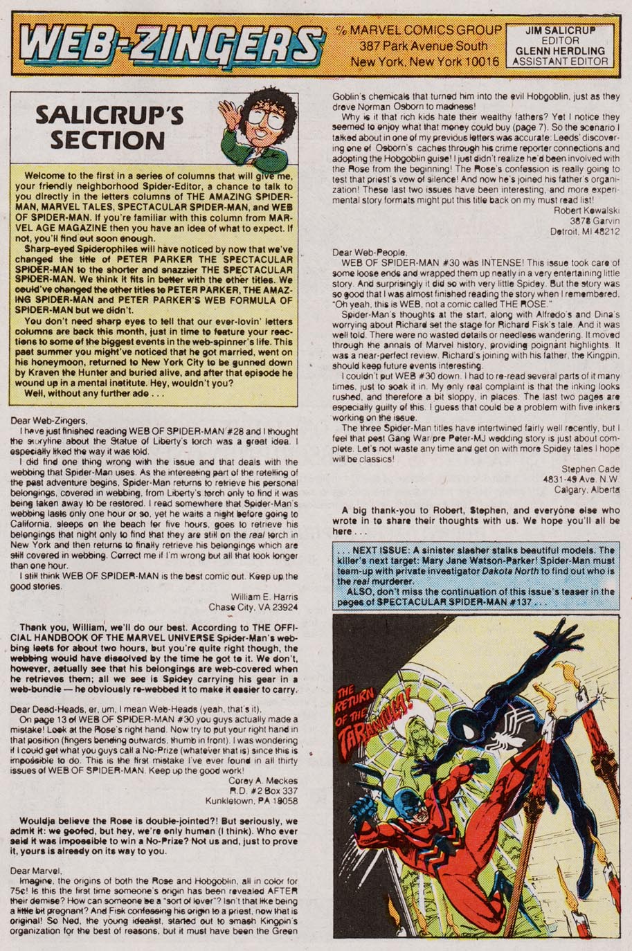 Read online Web of Spider-Man (1985) comic -  Issue #36 - 25