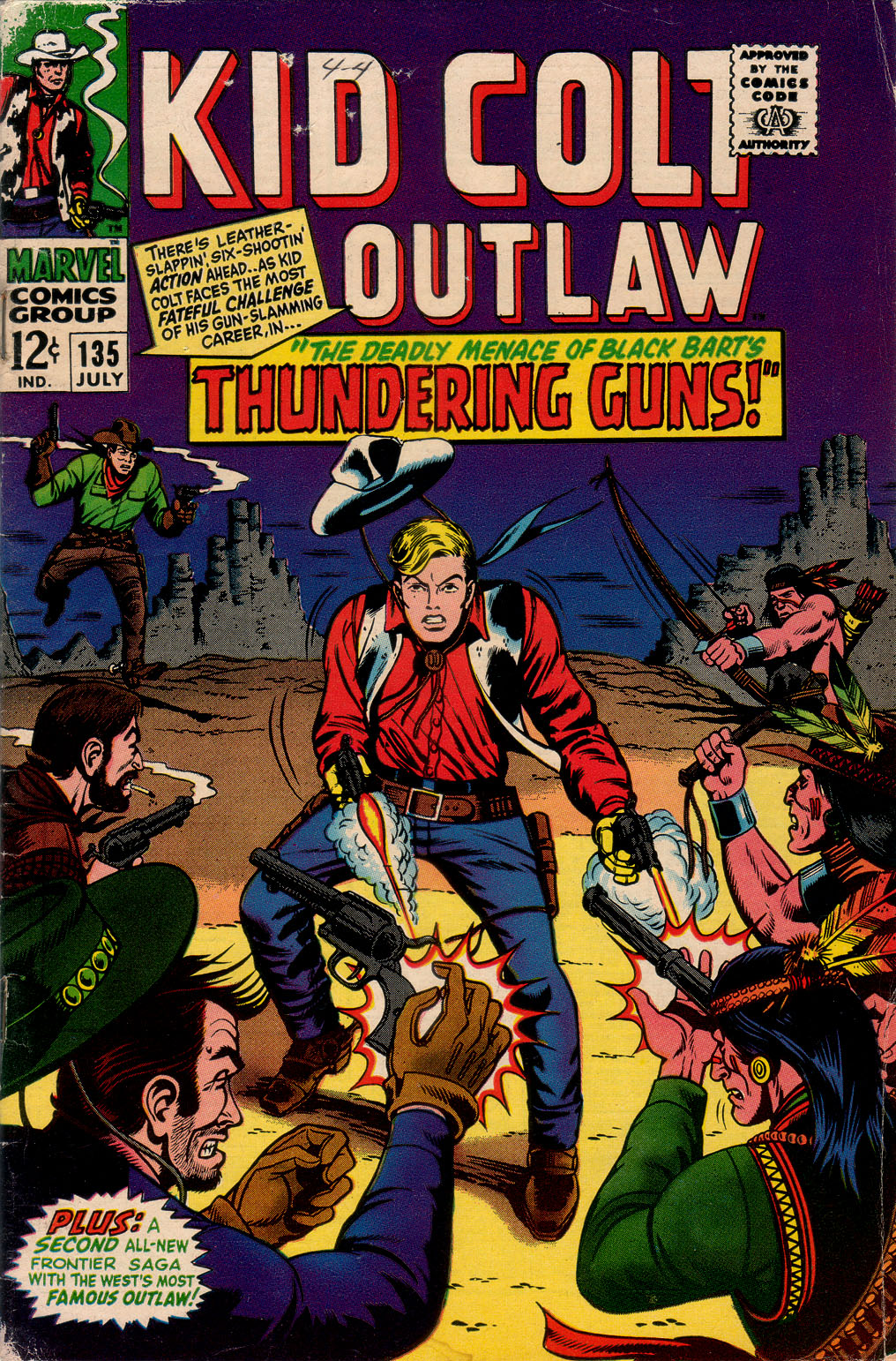Read online Kid Colt Outlaw comic -  Issue #135 - 1