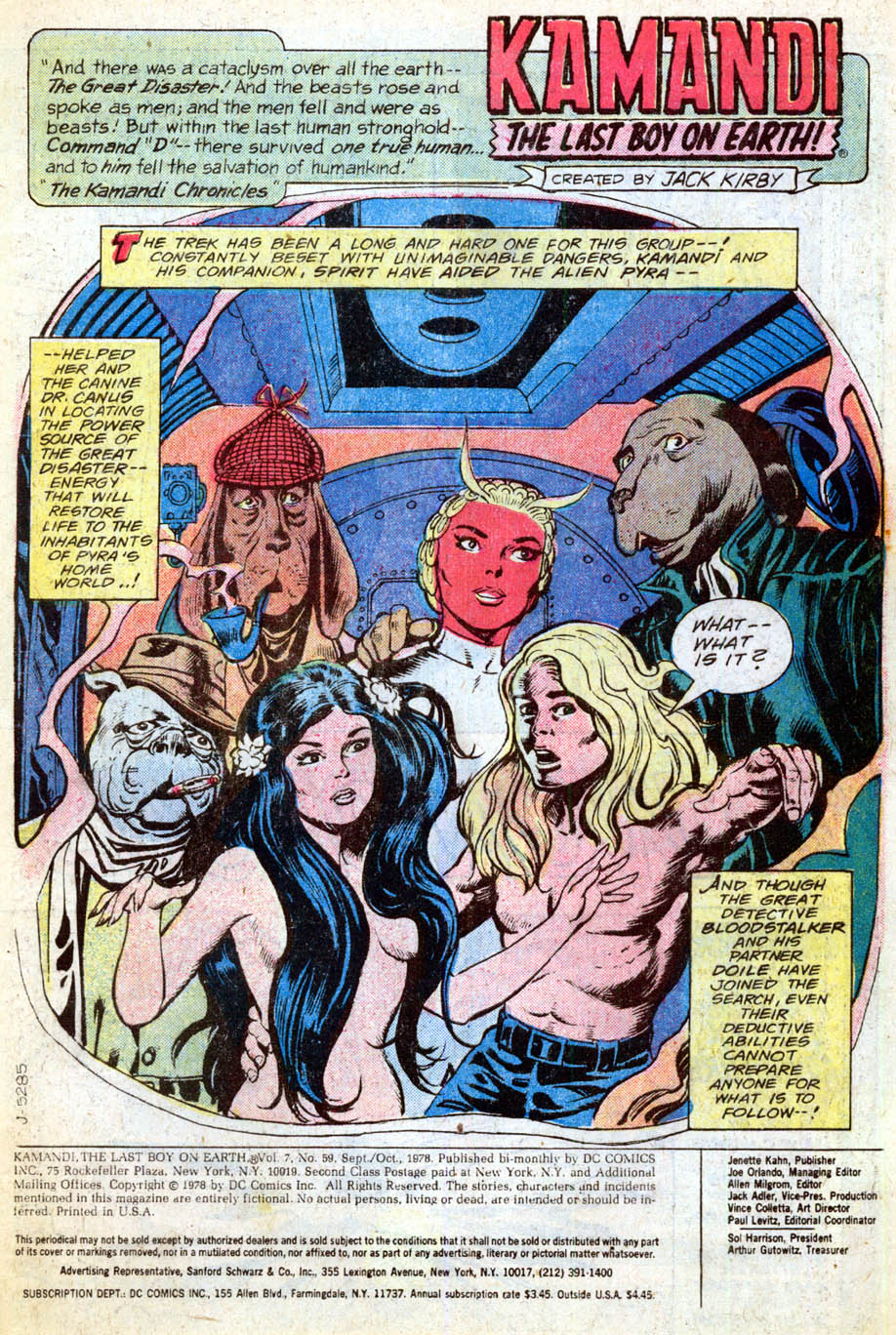 Read online Kamandi, The Last Boy On Earth comic -  Issue #59 - 2
