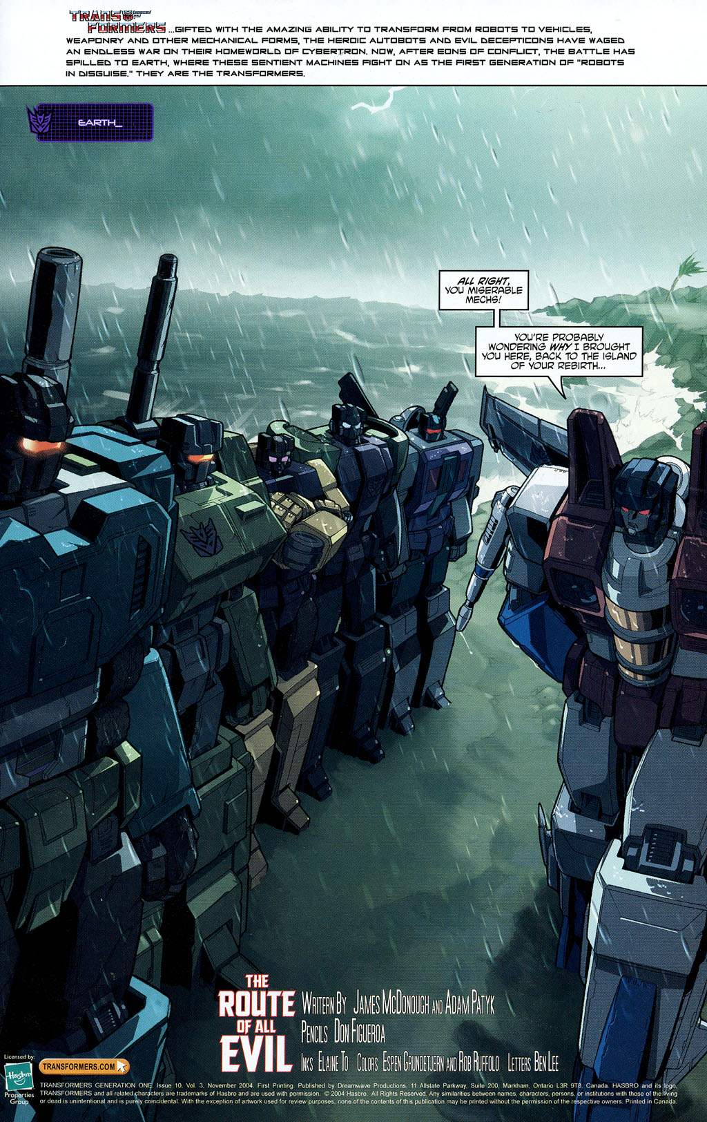 Read online Transformers: Generation 1 (2004) comic -  Issue #10 - 2