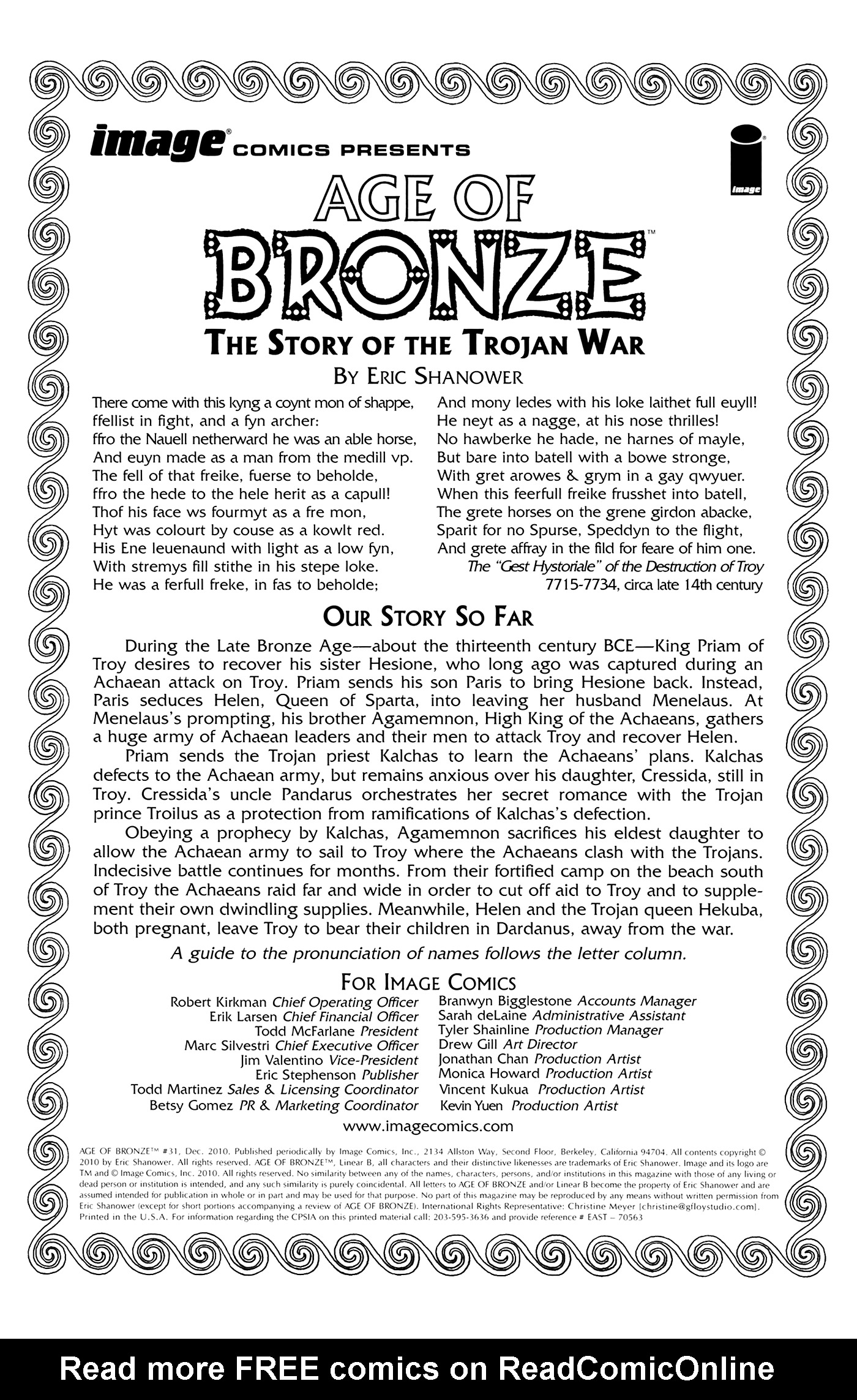 Read online Age of Bronze comic -  Issue #31 - 2