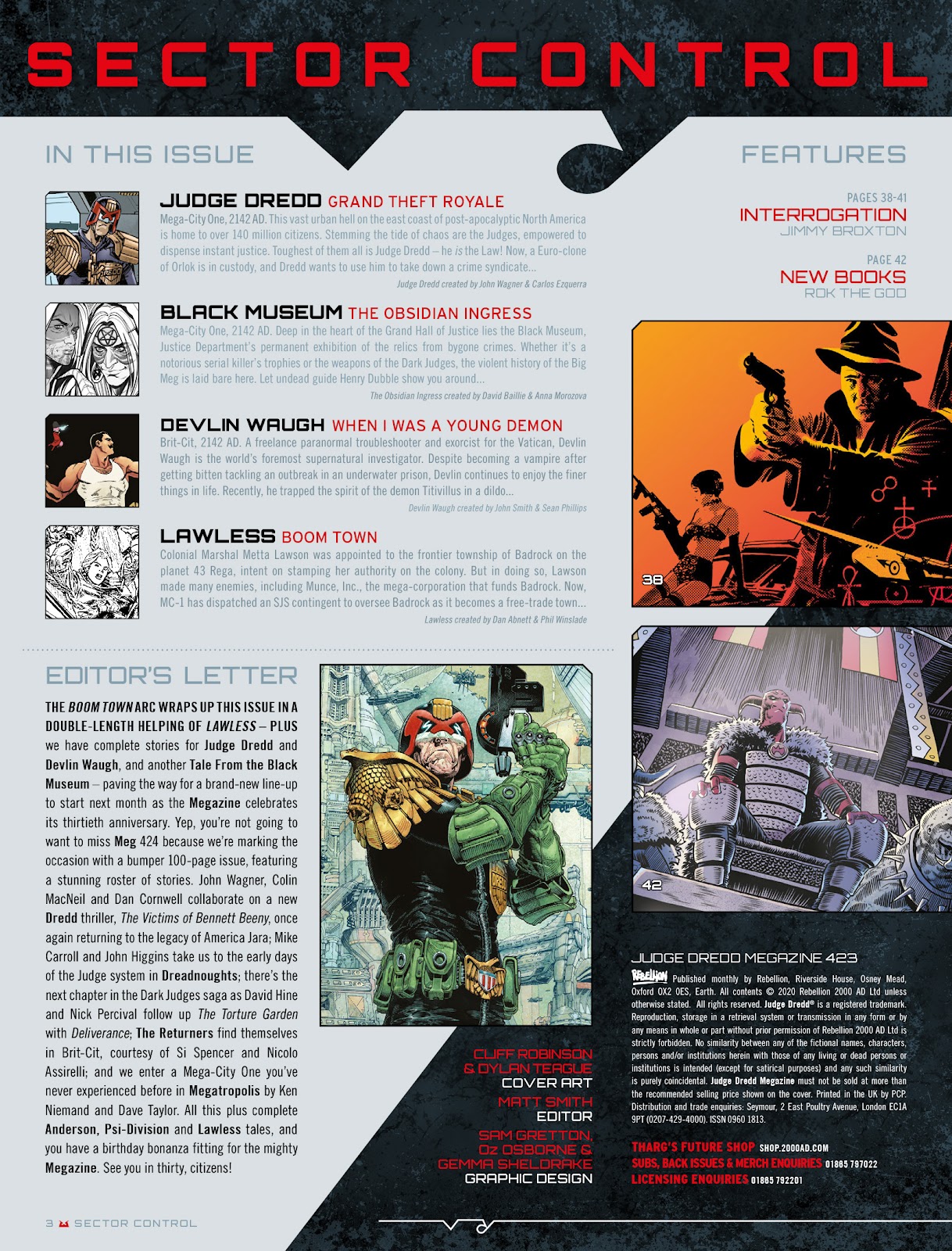 Judge Dredd Megazine (Vol. 5) issue 423 - Page 3