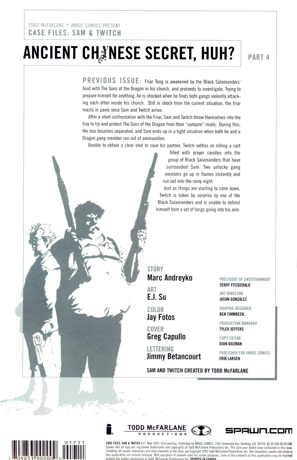 Read online Case Files: Sam and Twitch comic -  Issue #17 - 2