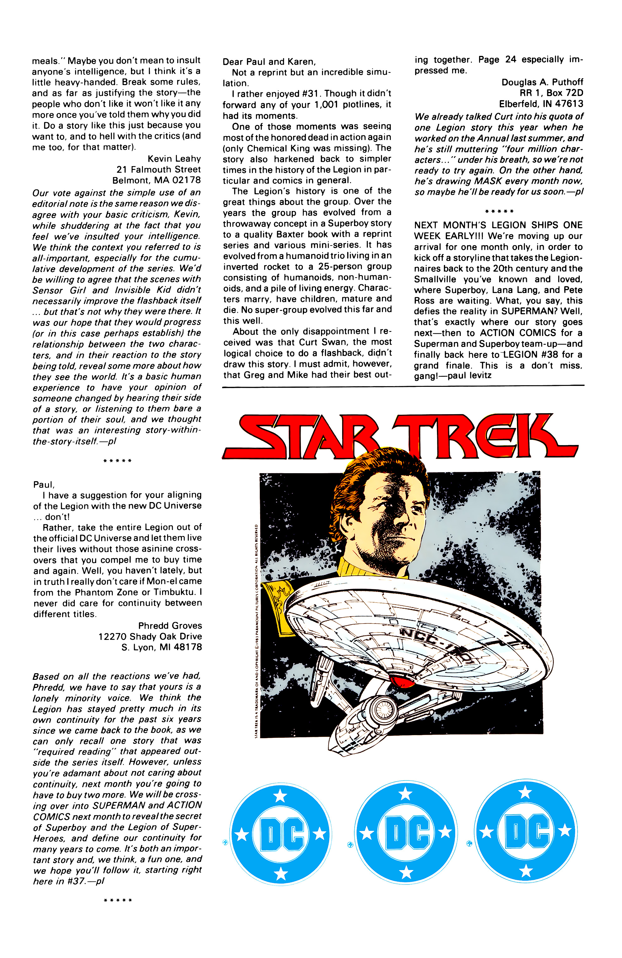 Read online Legion of Super-Heroes (1984) comic -  Issue #36 - 30