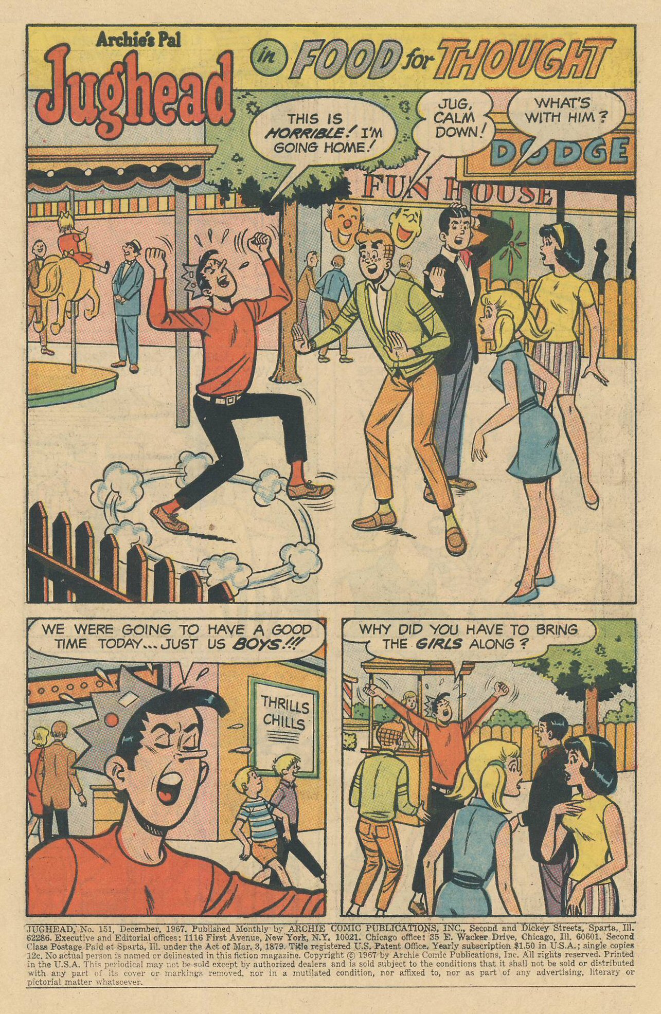 Read online Jughead (1965) comic -  Issue #151 - 3
