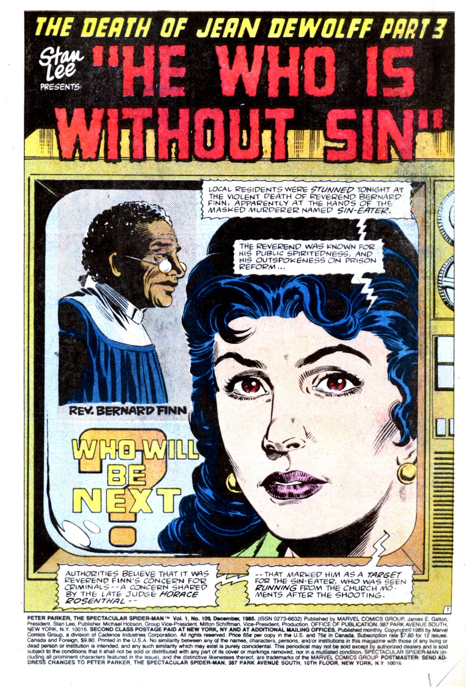 Read online The Spectacular Spider-Man (1976) comic -  Issue #109 - 2