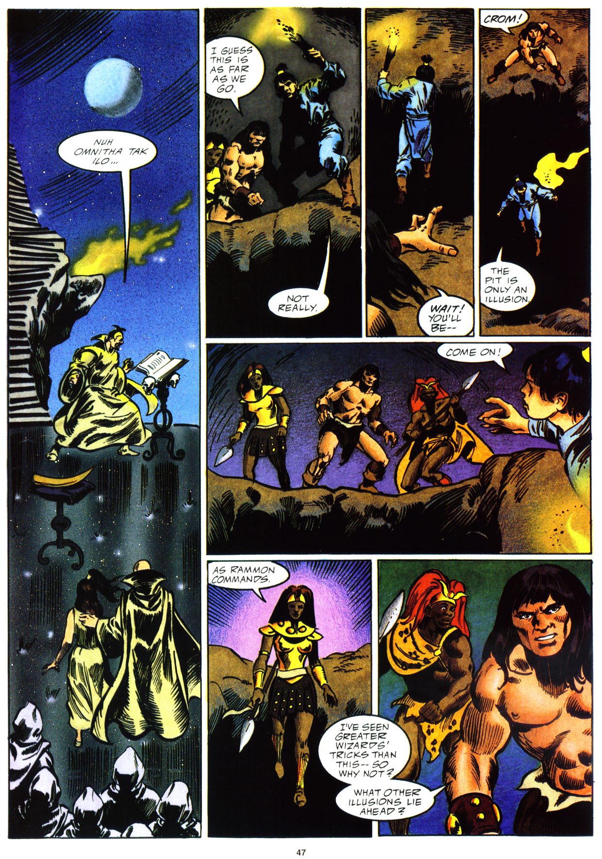 Read online Marvel Graphic Novel comic -  Issue #59 - Conan - The Horn of Azoth - 47