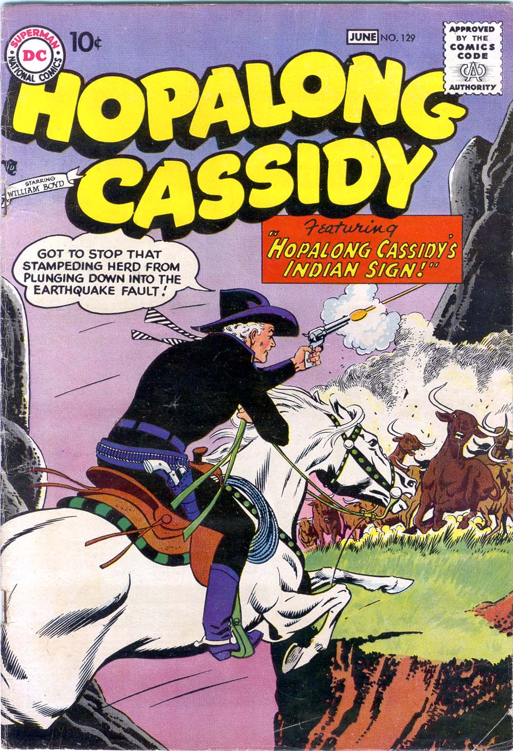 Read online Hopalong Cassidy comic -  Issue #129 - 1
