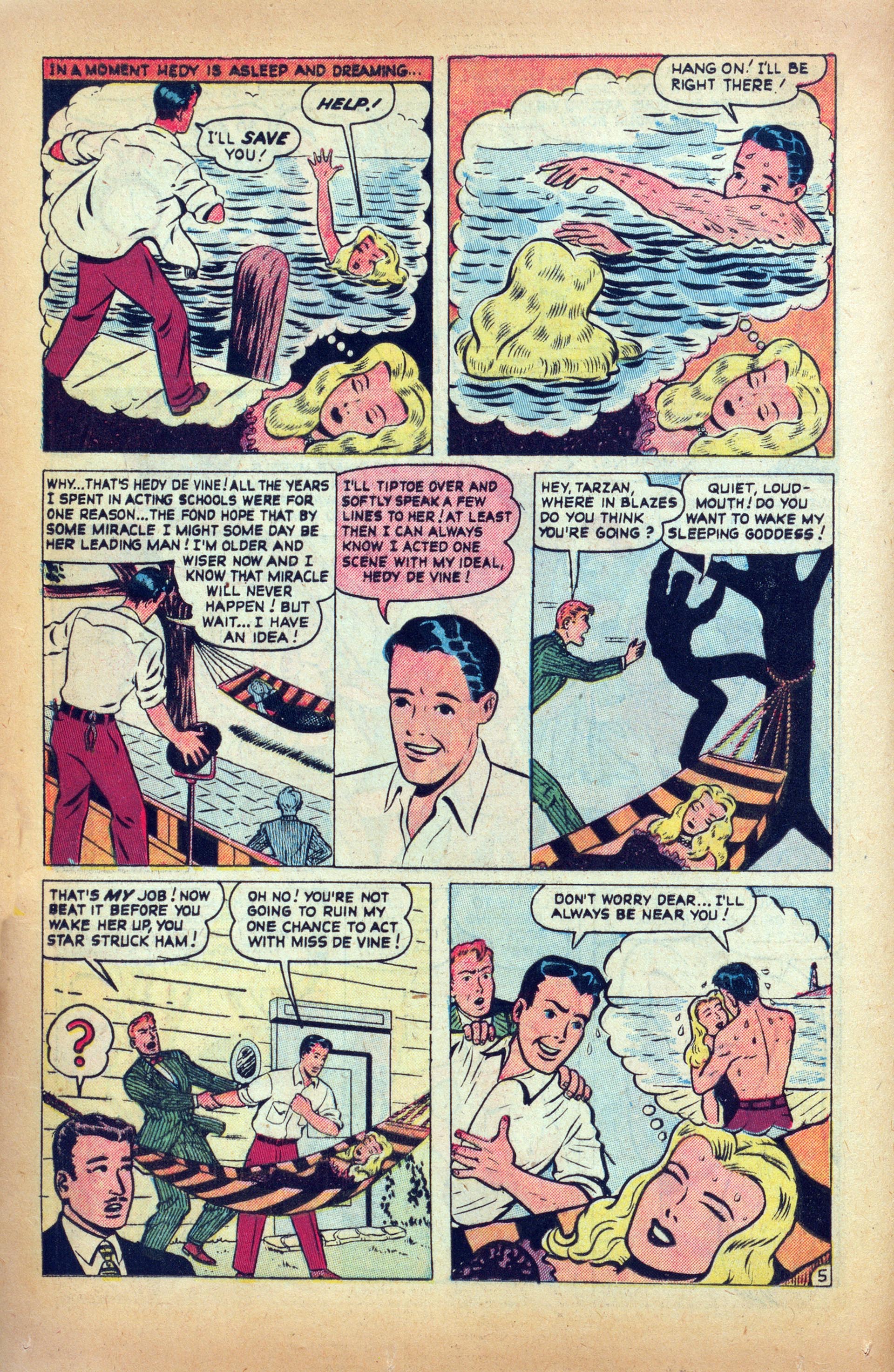 Read online Hedy Of Hollywood Comics comic -  Issue #38 - 16