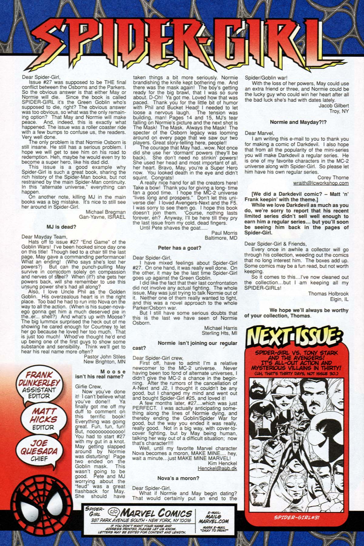 Read online Spider-Girl (1998) comic -  Issue #30 - 24