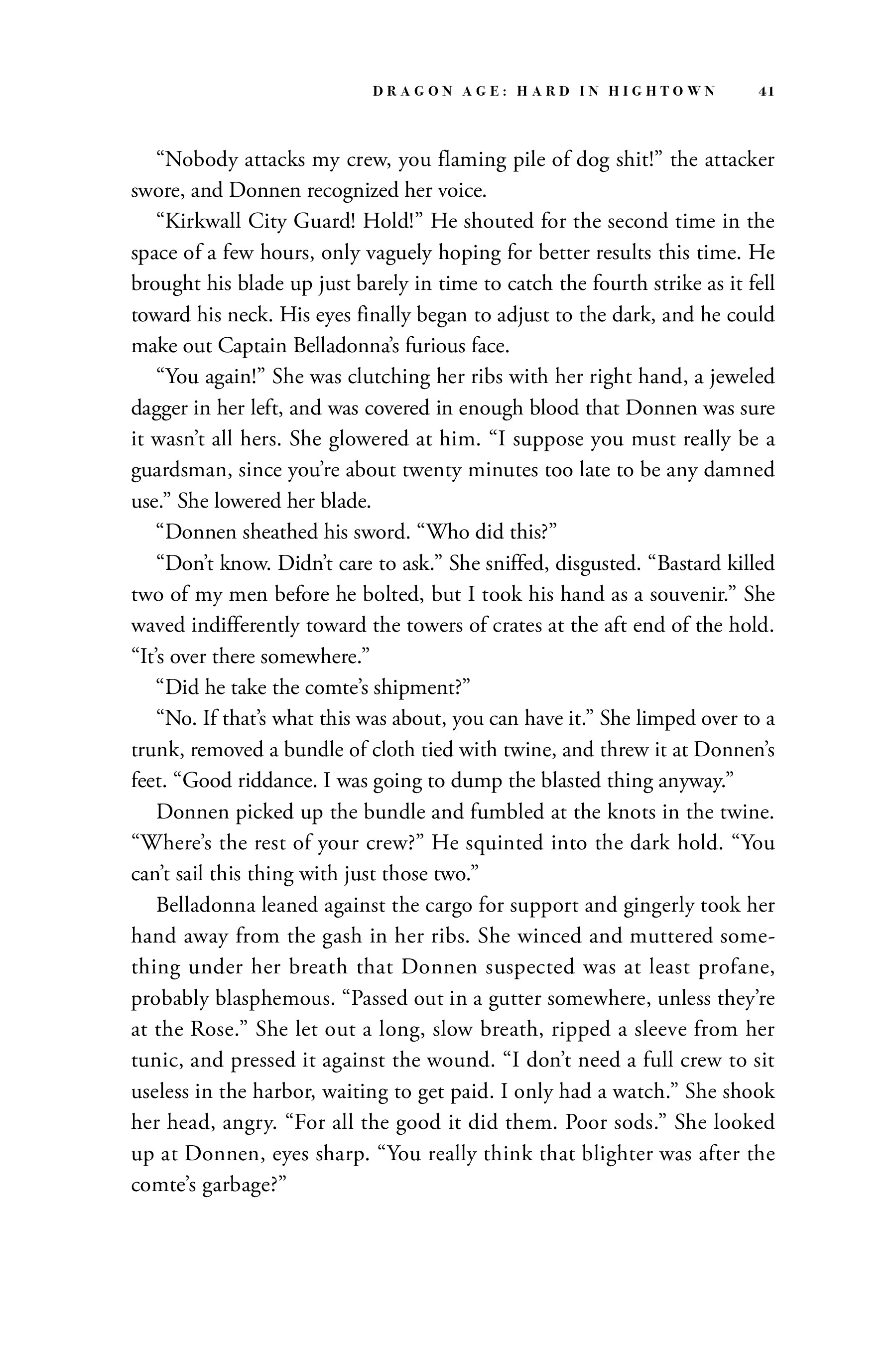 Read online Dragon Age: Hard in Hightown comic -  Issue # TPB - 42
