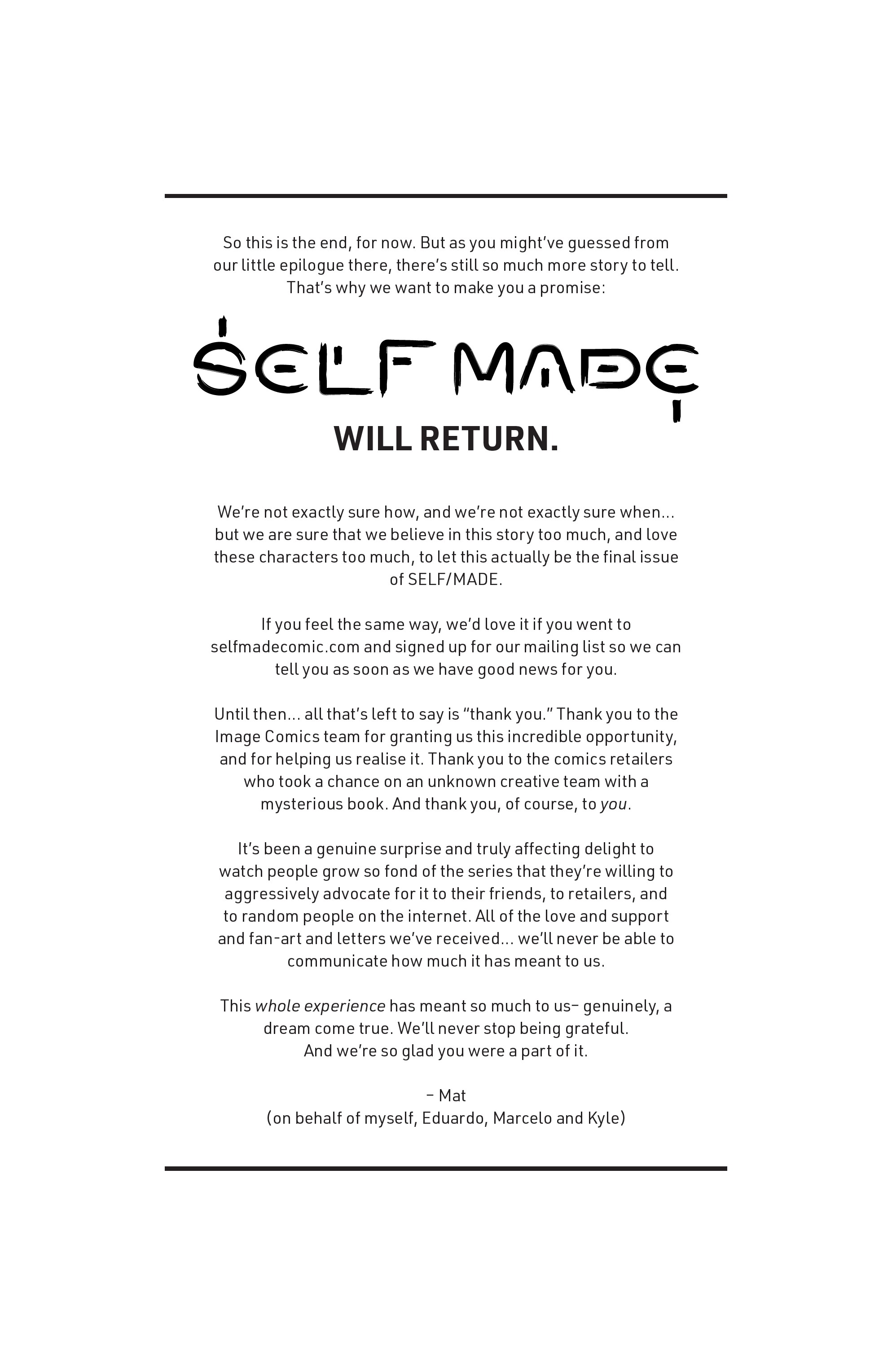 Read online Self/Made comic -  Issue #6 - 30