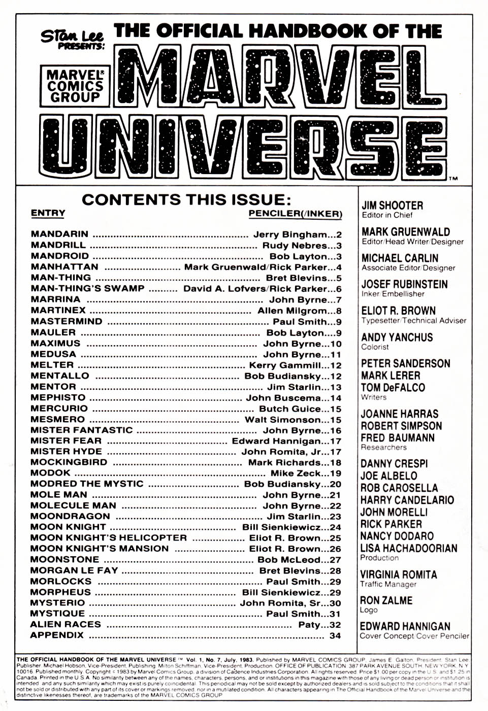 The Official Handbook of the Marvel Universe issue 7 - Page 2
