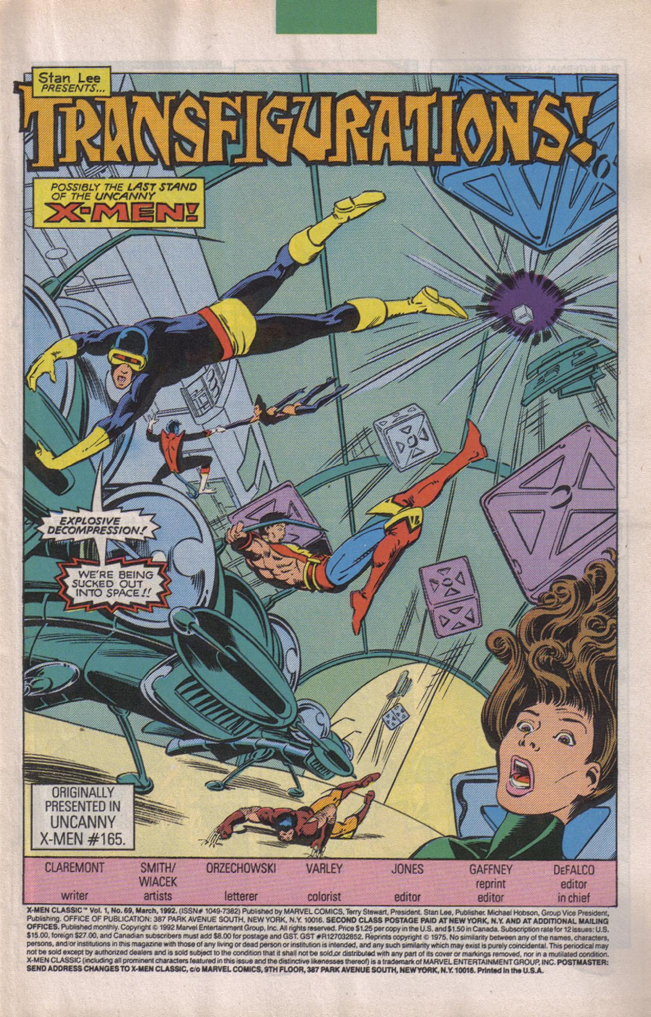 Read online X-Men Classic comic -  Issue #69 - 2
