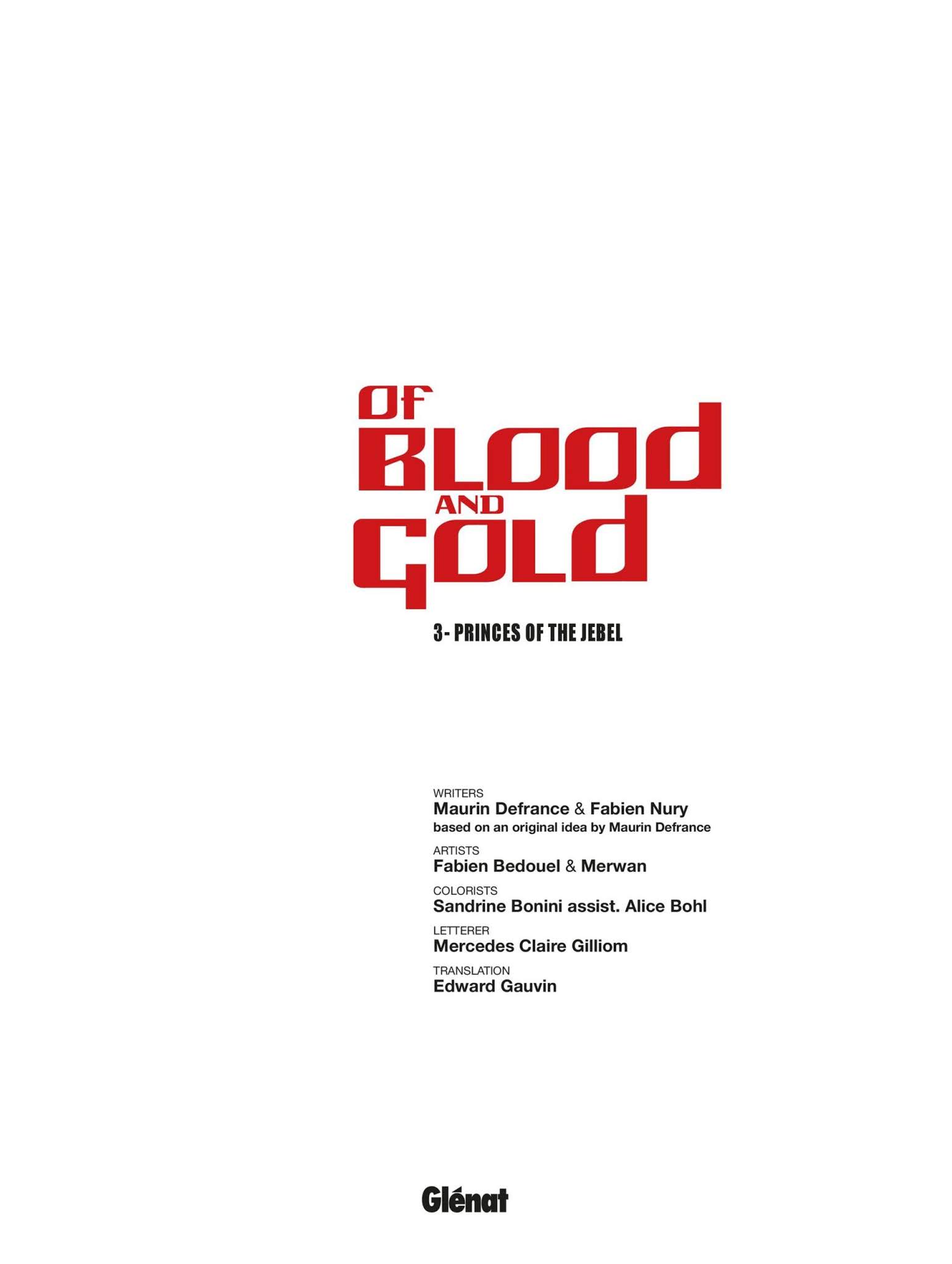 Read online Of Blood and Gold comic -  Issue #3 - 3