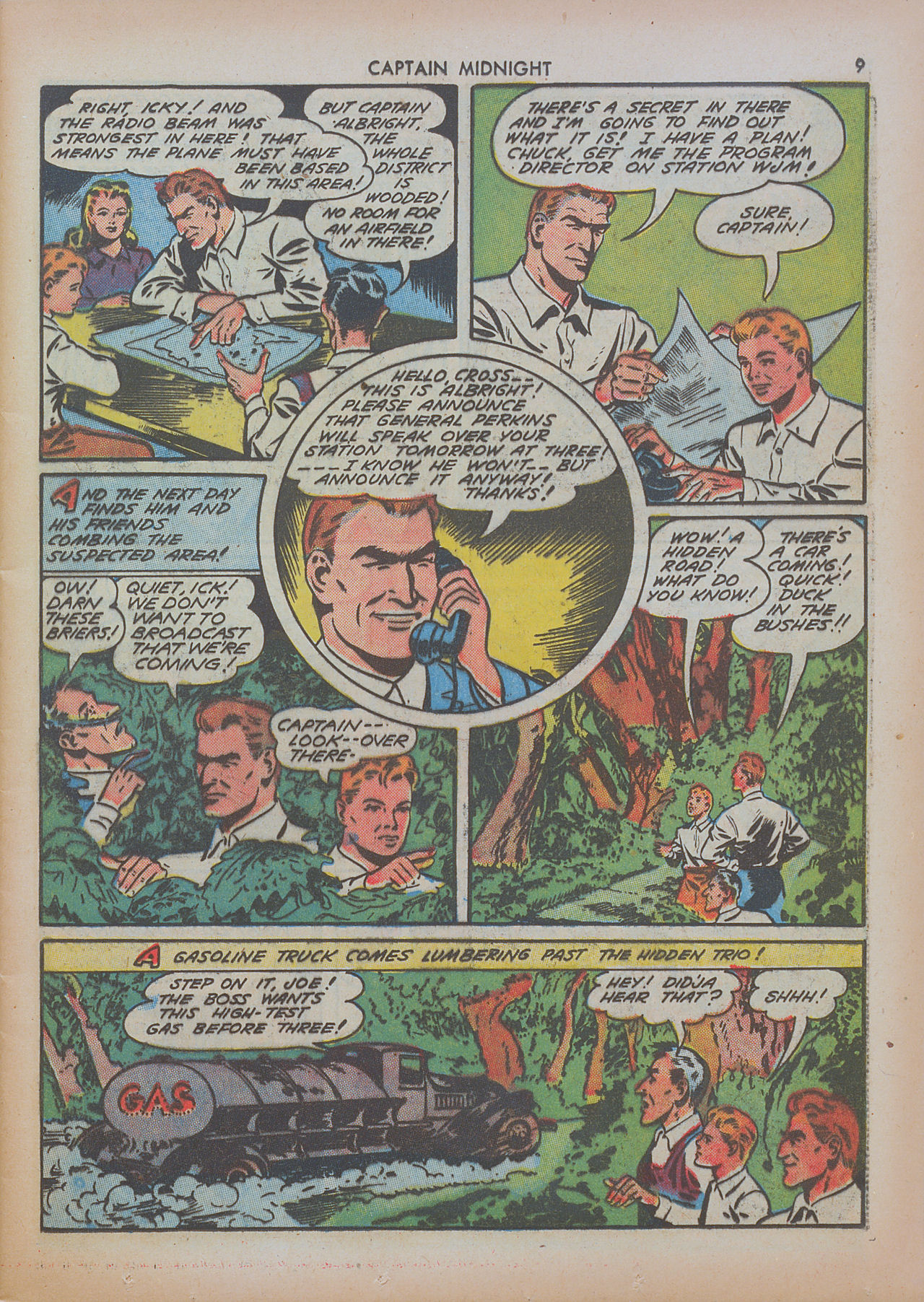 Read online Captain Midnight (1942) comic -  Issue #8 - 9