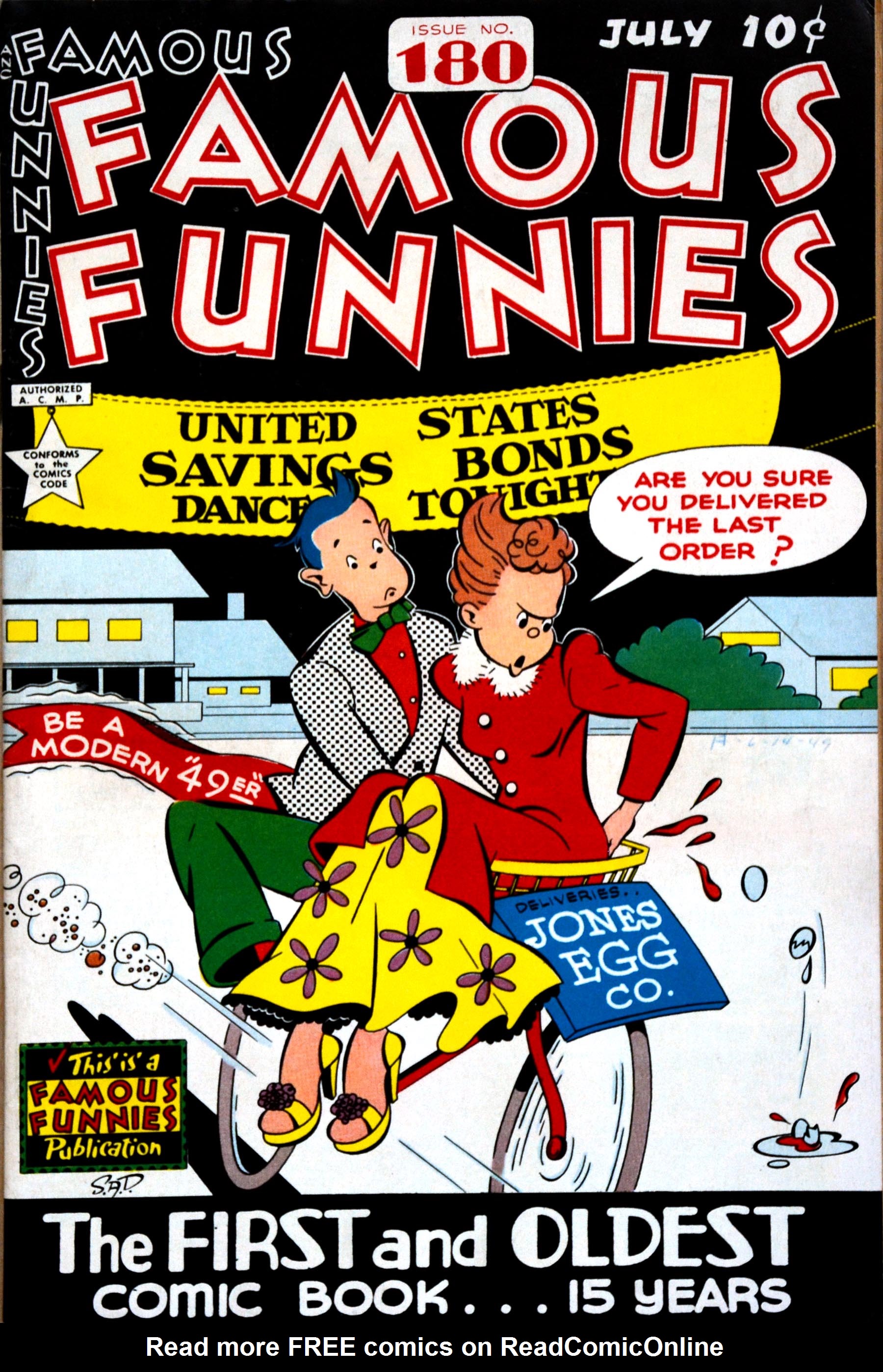 Read online Famous Funnies comic -  Issue #180 - 1