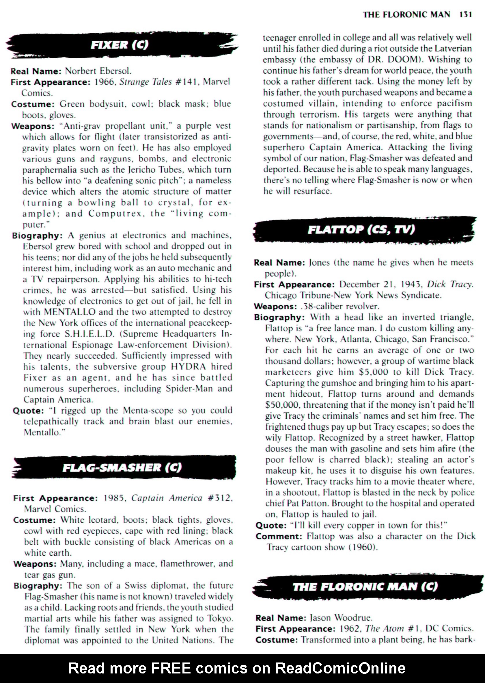 Read online The Encyclopedia of Super Villains comic -  Issue # TPB (Part 1) - 149