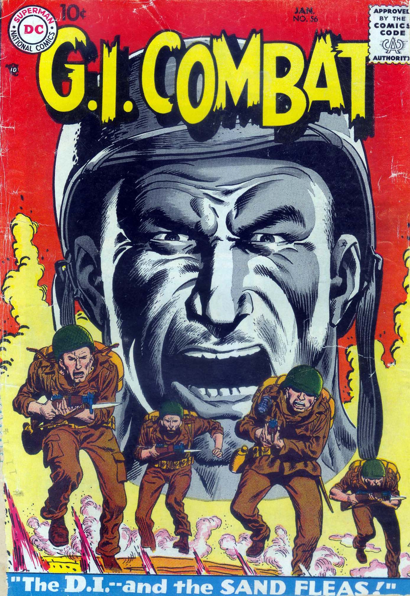 Read online G.I. Combat (1952) comic -  Issue #56 - 1