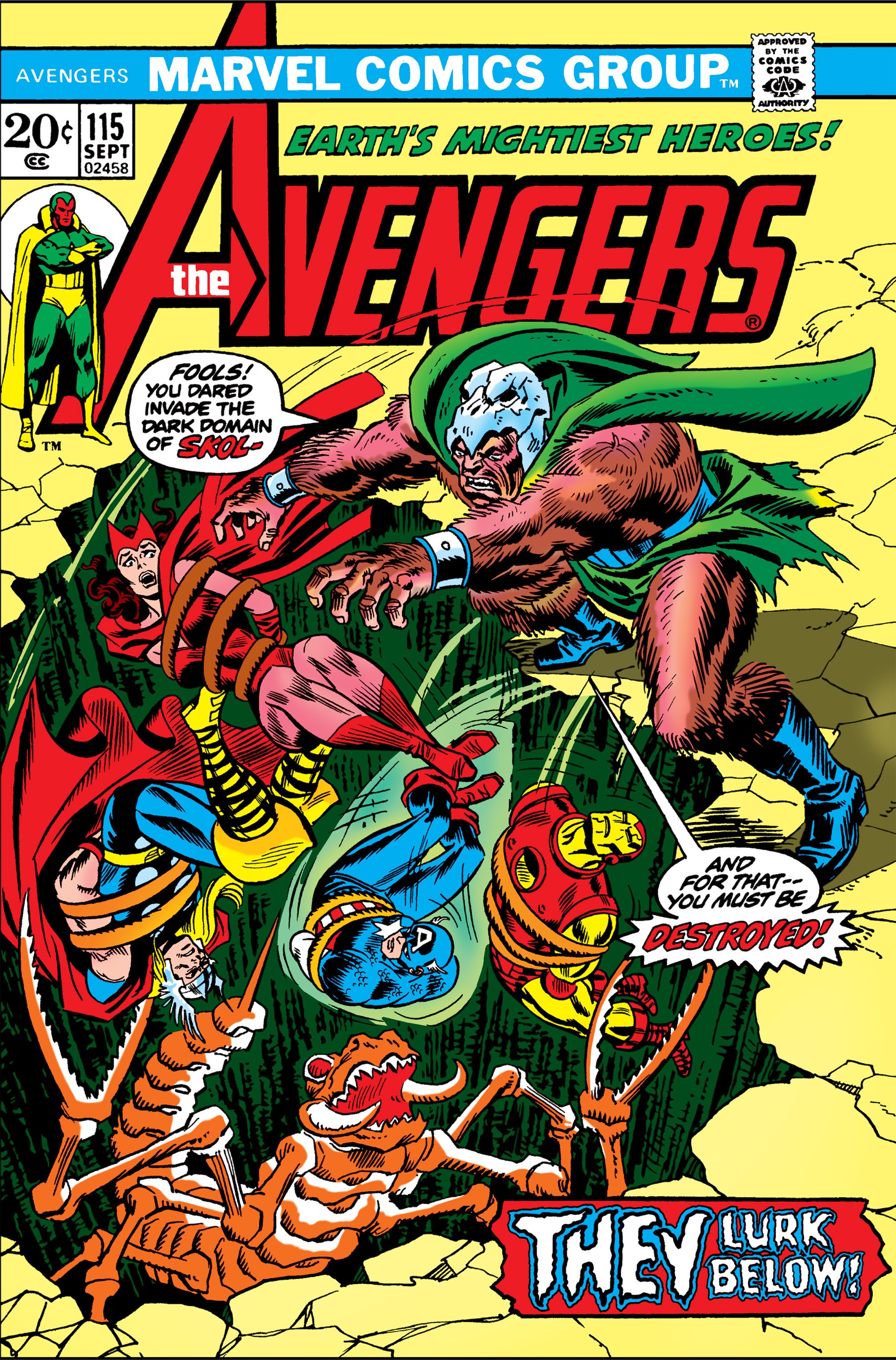 Read online The Avengers (1963) comic -  Issue #115 - 1