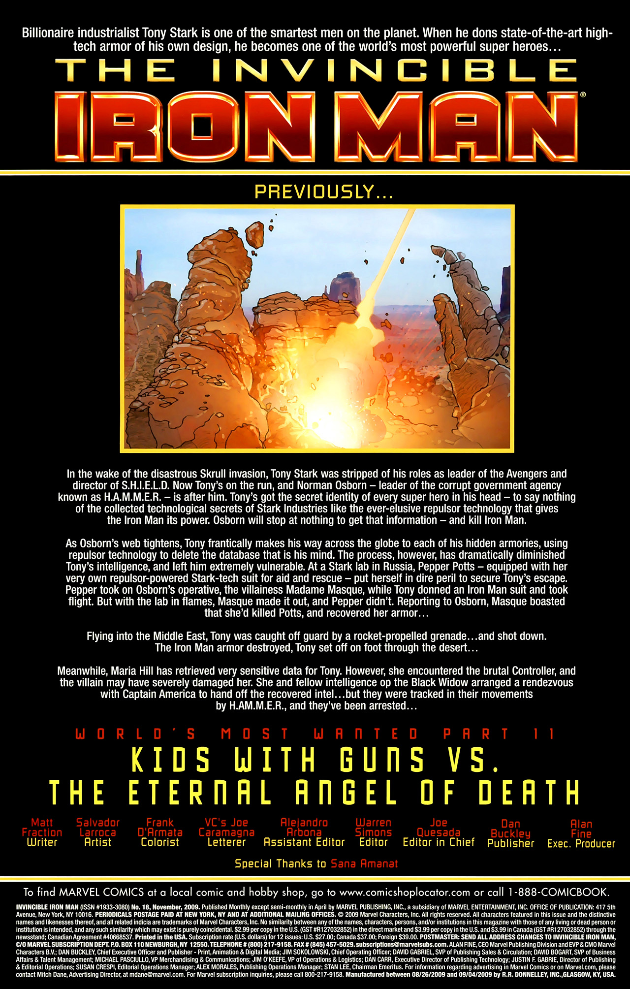 Read online The Invincible Iron Man (2008) comic -  Issue #18 - 2