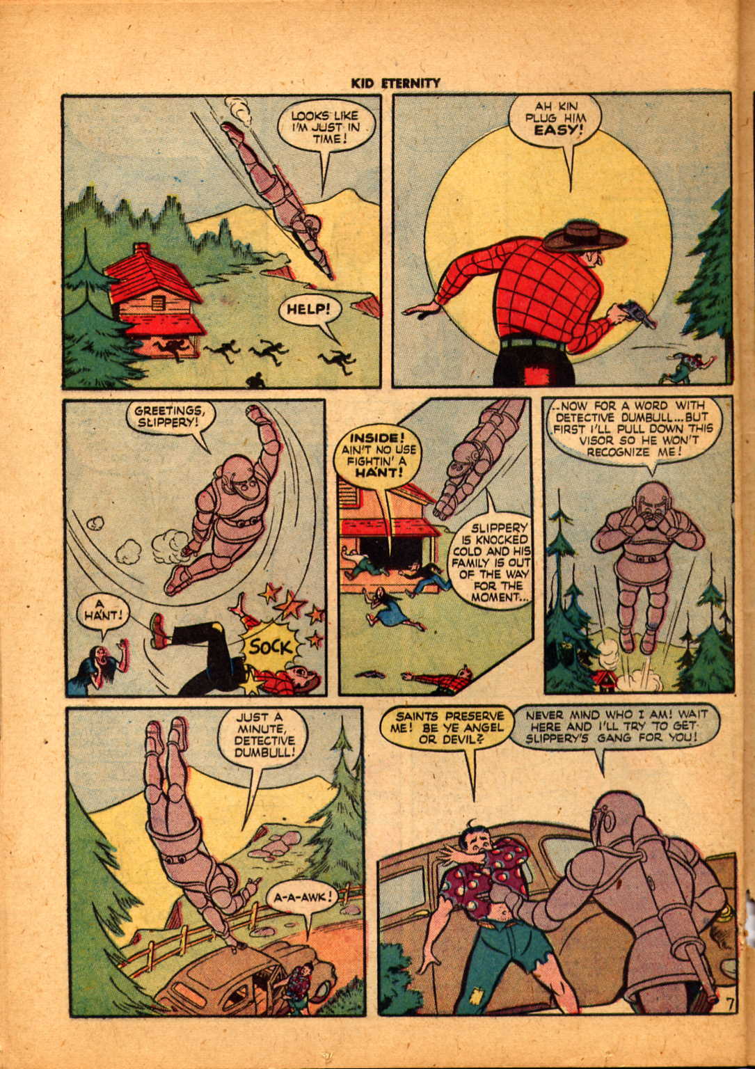 Read online Kid Eternity (1946) comic -  Issue #6 - 32