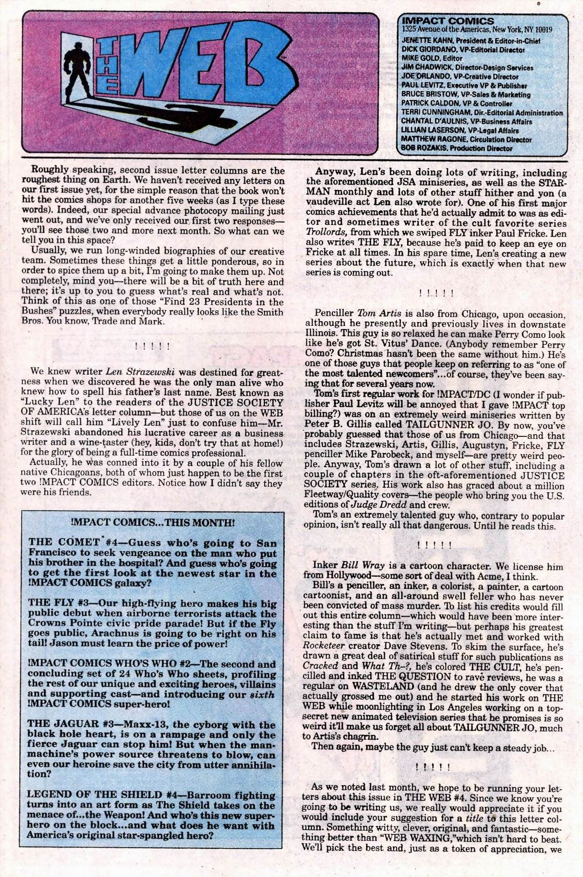 Read online The Web (1991) comic -  Issue #2 - 25