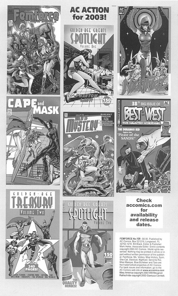 Read online Femforce comic -  Issue #120a - 2