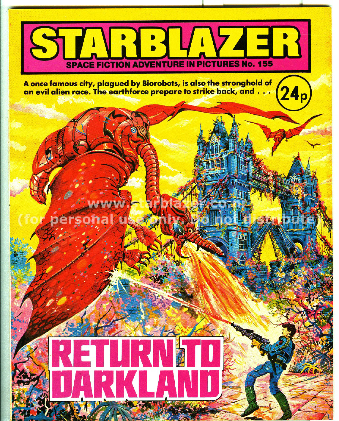 Read online Starblazer comic -  Issue #155 - 1