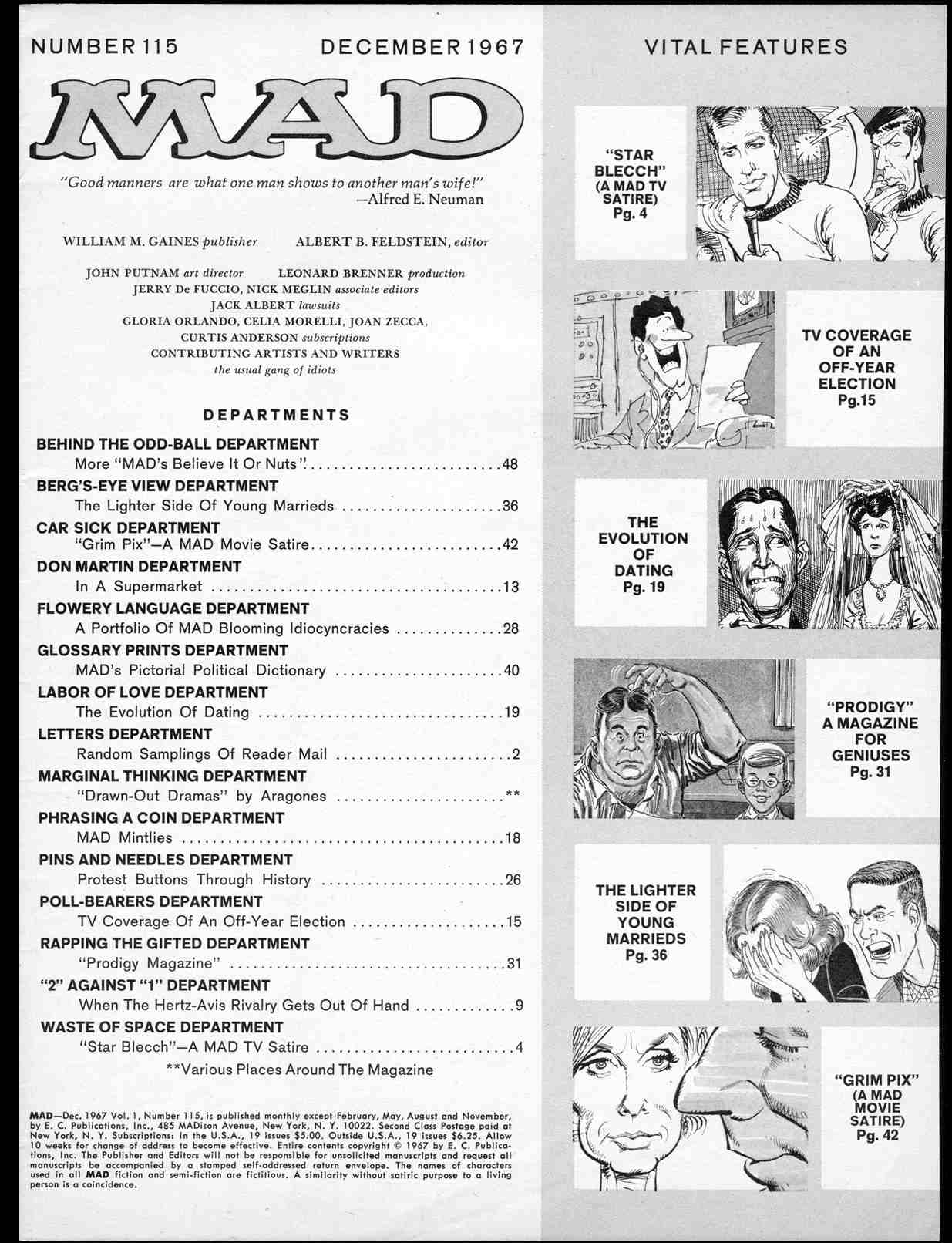 Read online MAD comic -  Issue #115 - 3